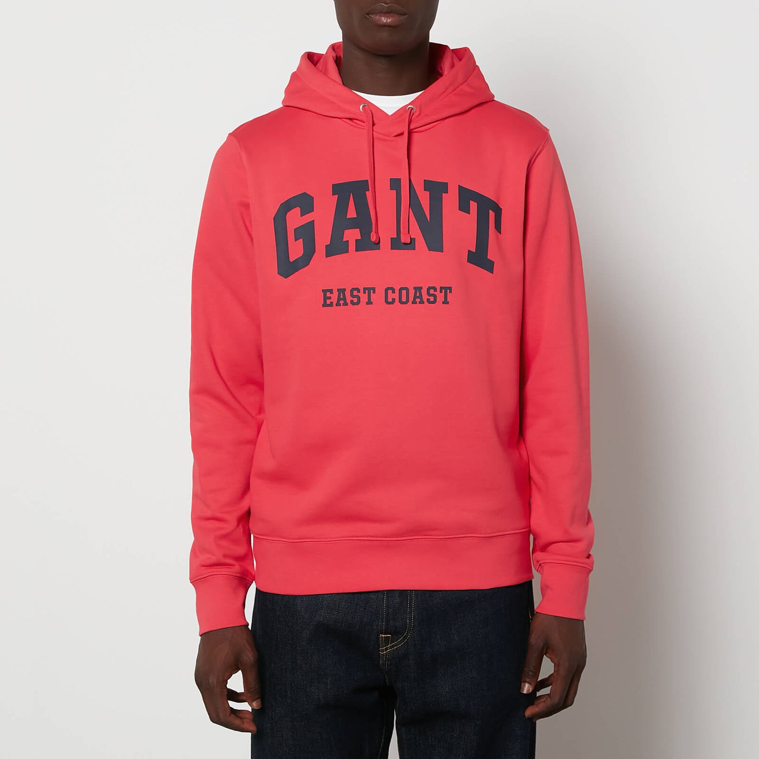 GANT Men's Chest Logo Pullover Hoodie - Watermelon Pink - M