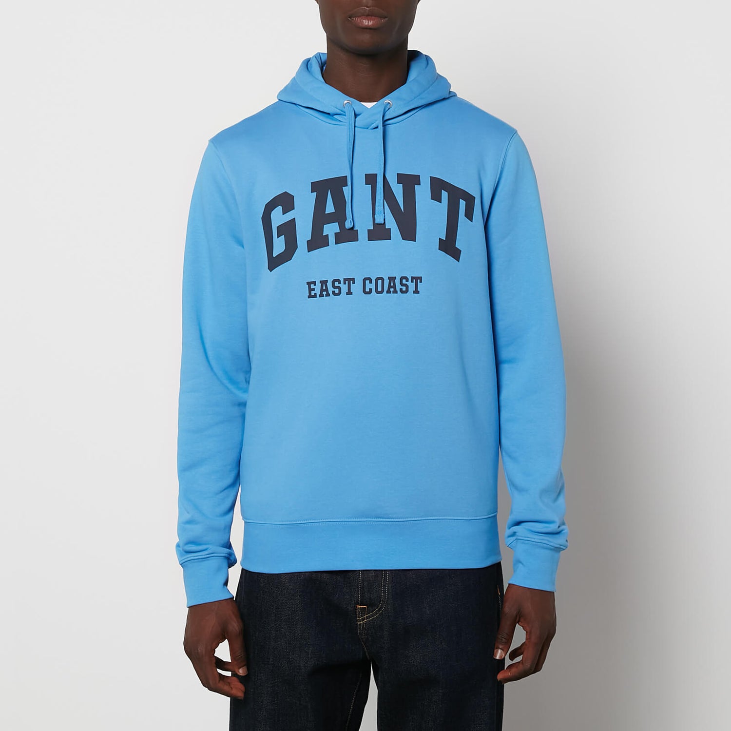 GANT Men's Chest Logo Pullover Hoodie - Pacific Blue - XL