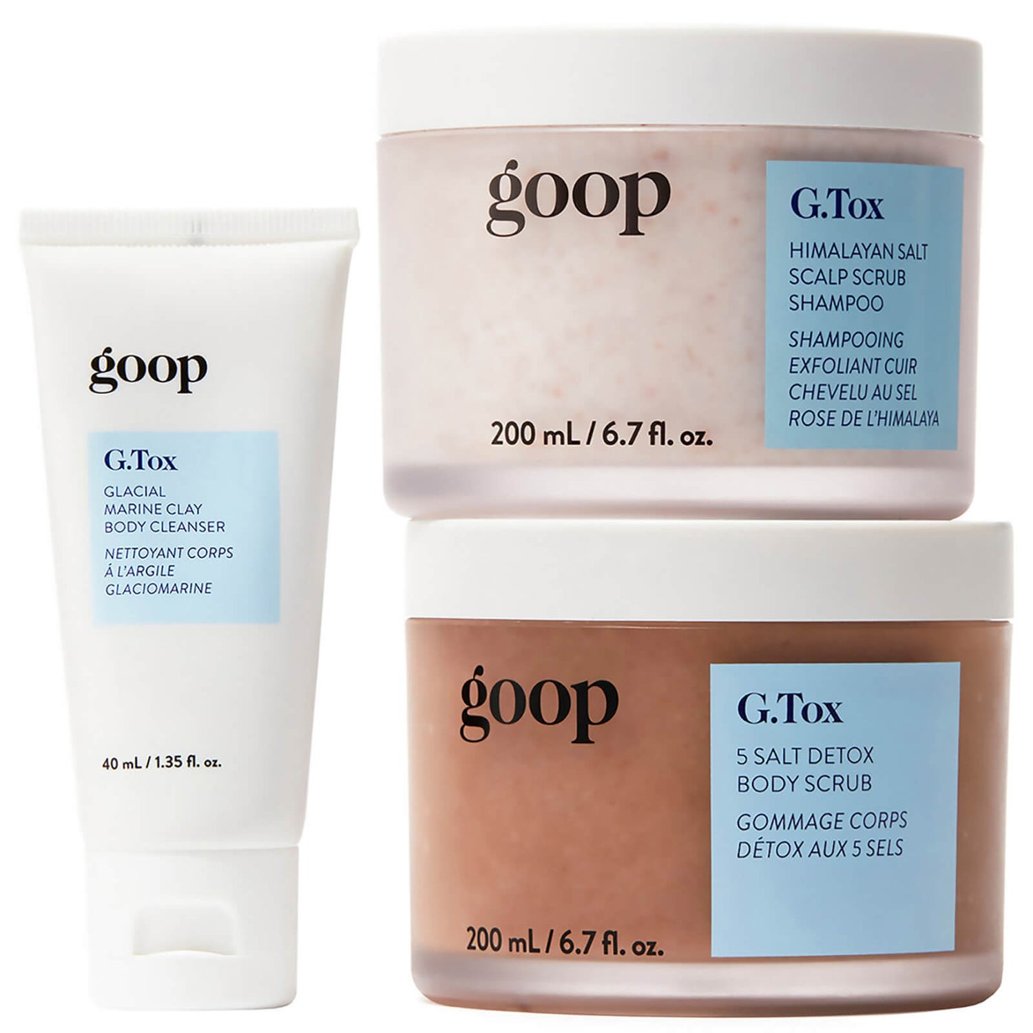 goop G.Tox Hair and Body Trio