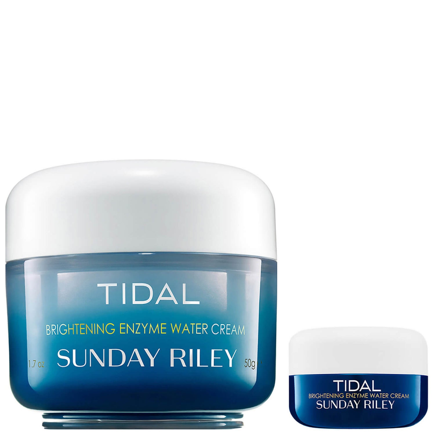Sunday Riley Tidal Brightening Enzyme Water Cream Little and Large