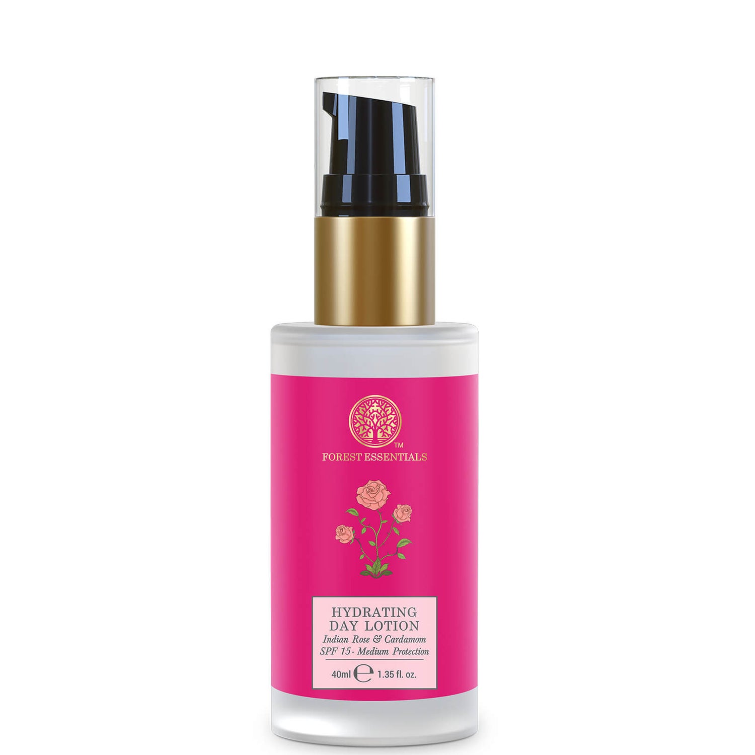 Forest Essentials Hydrating Day Lotion with SPF15 - Indian Rose and Cardamom 40ml