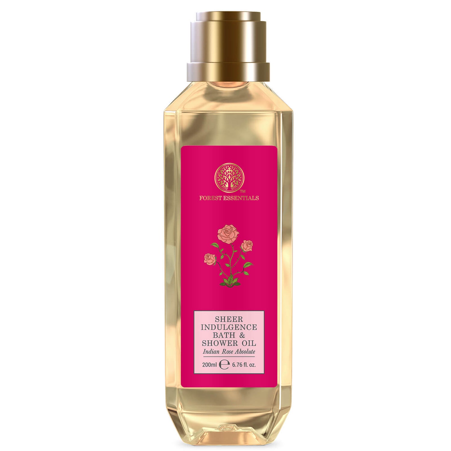 Forest Essentials Sheer Indulgence Bath and Shower Oil Indian Rose Absolute (Various Sizes)