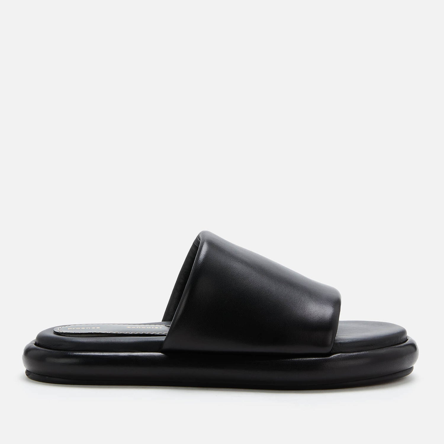 Proenza Schouler Women's Pipe Leather Slide Sandals - Black - UK 4