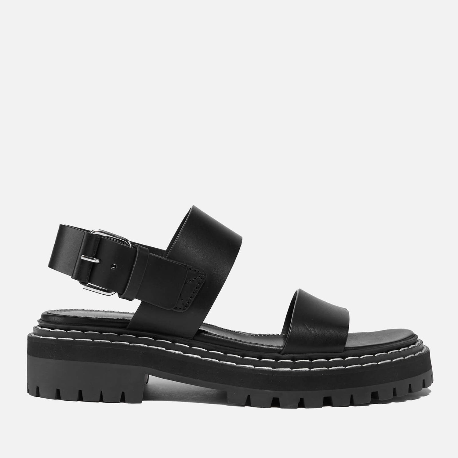 Proenza Schouler Women's Lug Sole Leather Sandals - Black - UK 4
