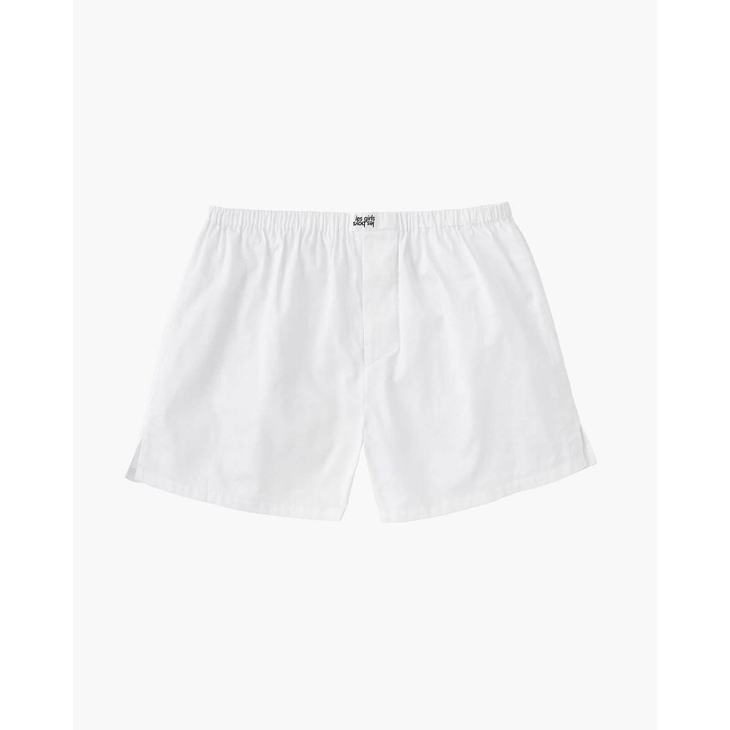Les Girls Les Boys Classic Woven Boxers - White