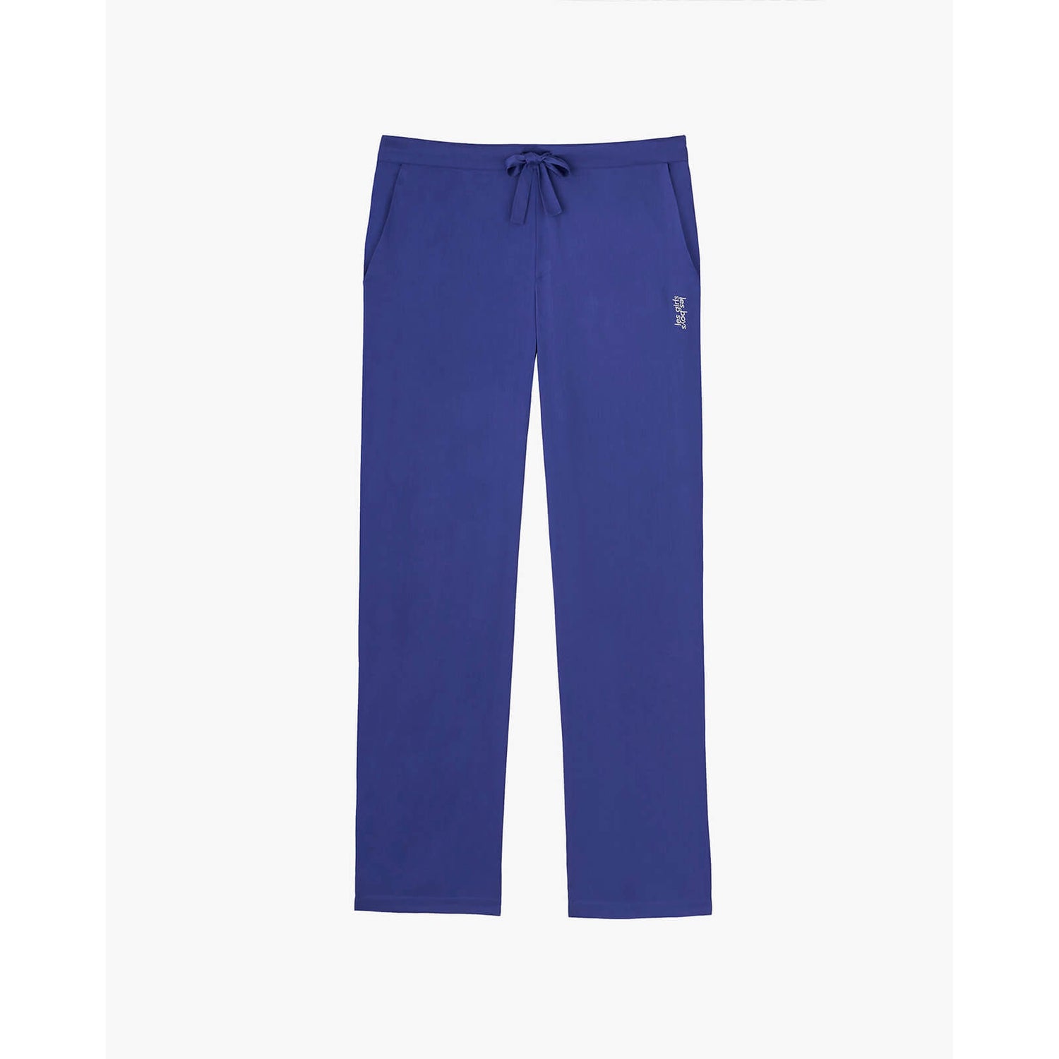 Les Girls Les Boys Men's Classic Cotton Pyjama Bottoms - Spectrum Blue