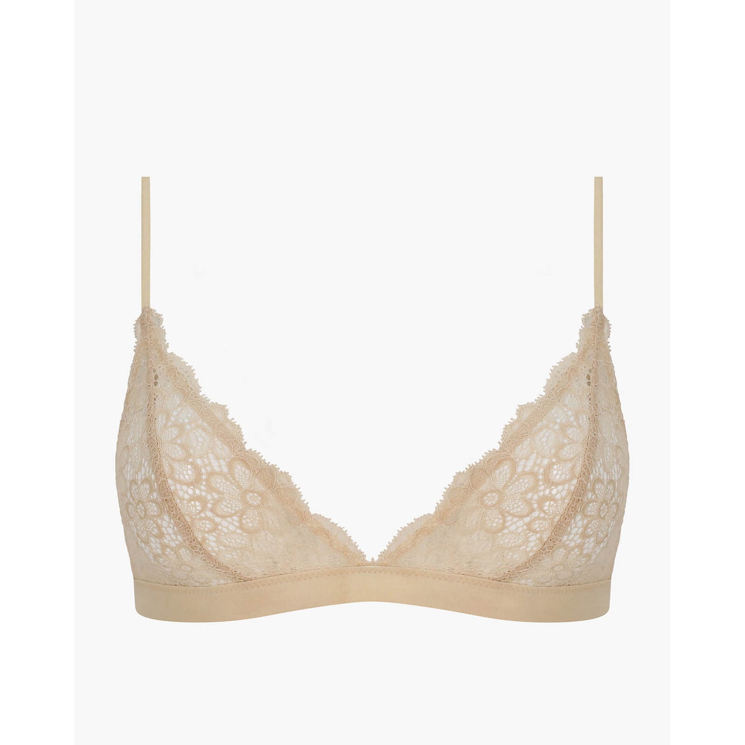 Les Girls Les Boys Daisy Lace Triangle Bra - Sandy