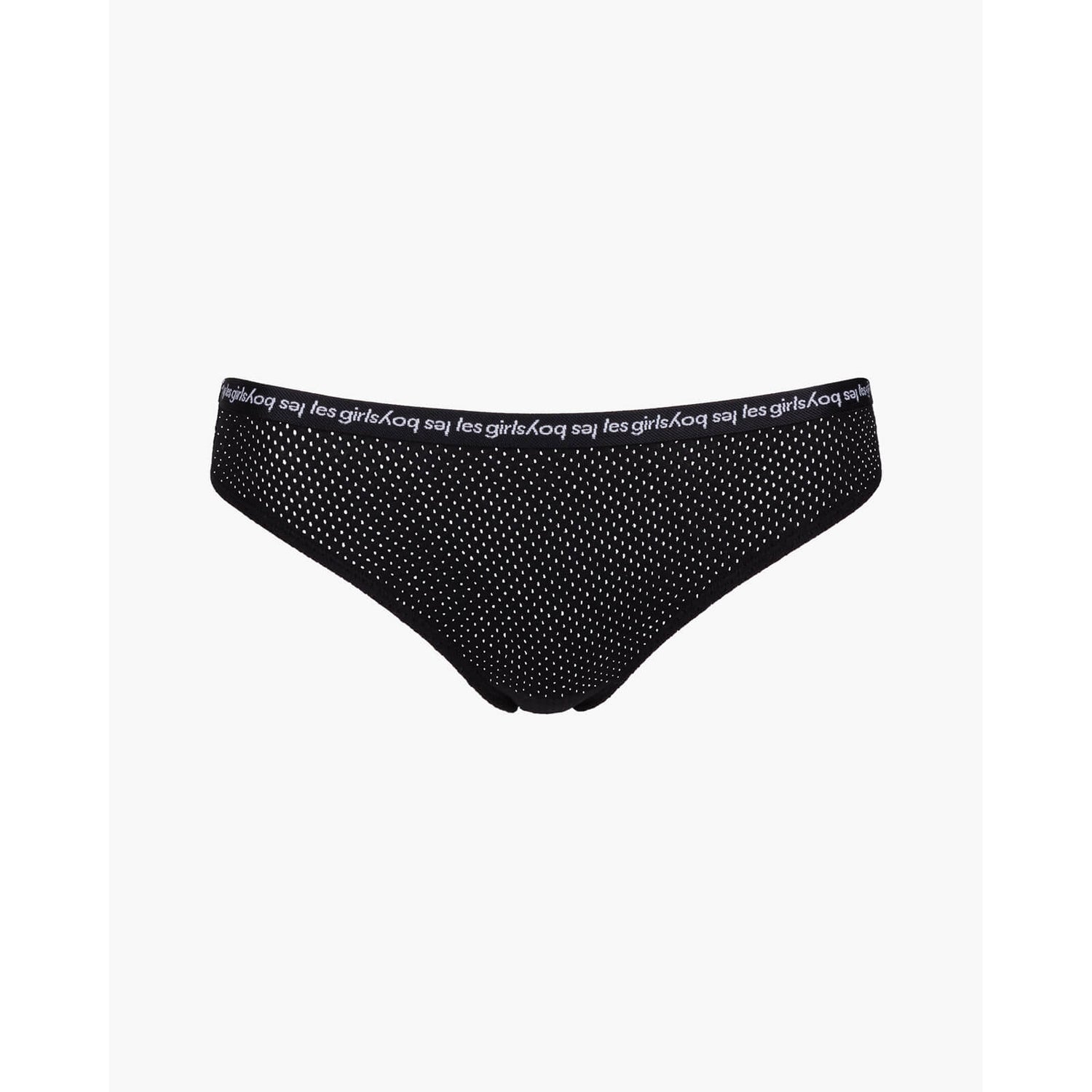 Les Girls Les Boys String Cotton Briefs - Black