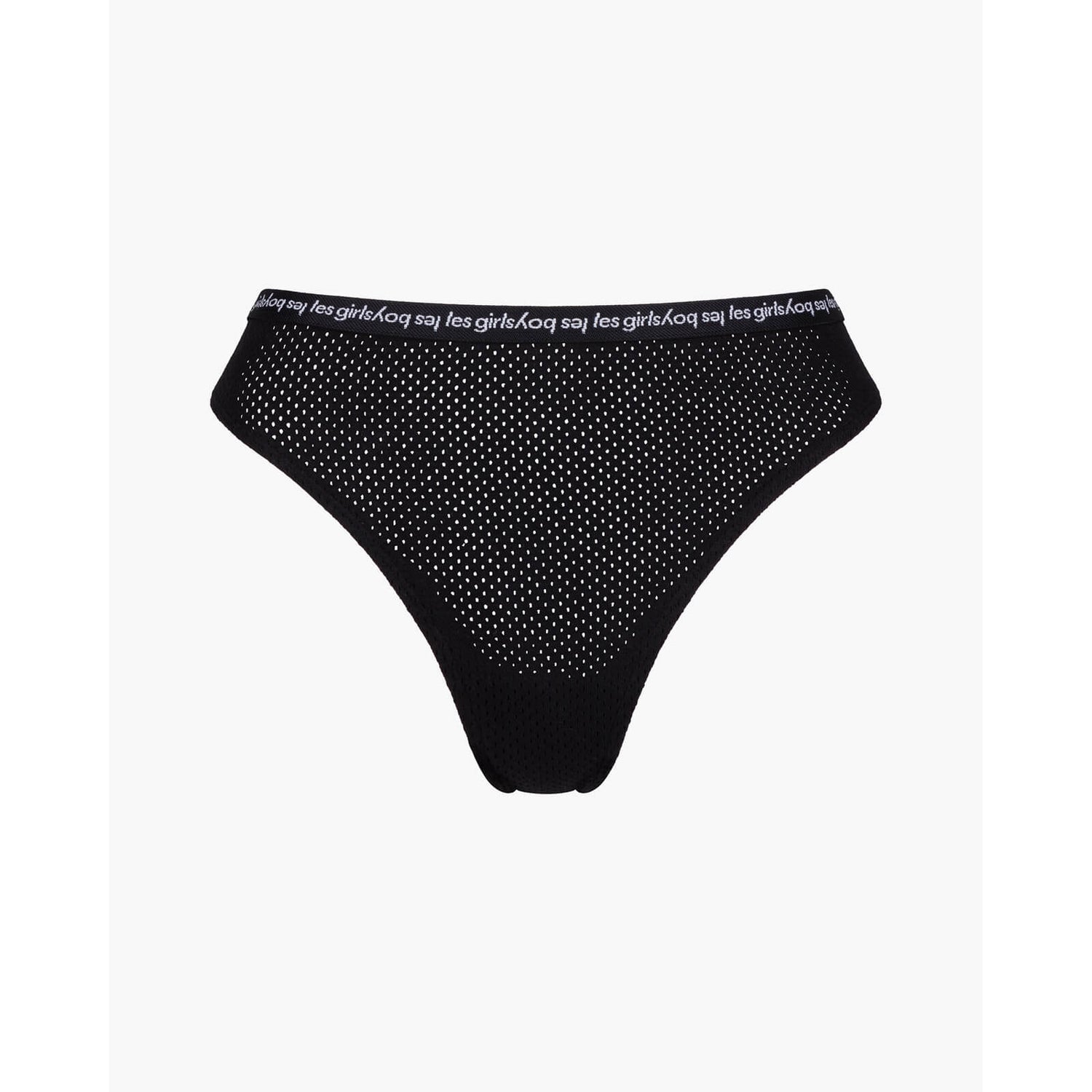 Les Girls Les Boys String Cotton Thong - Black