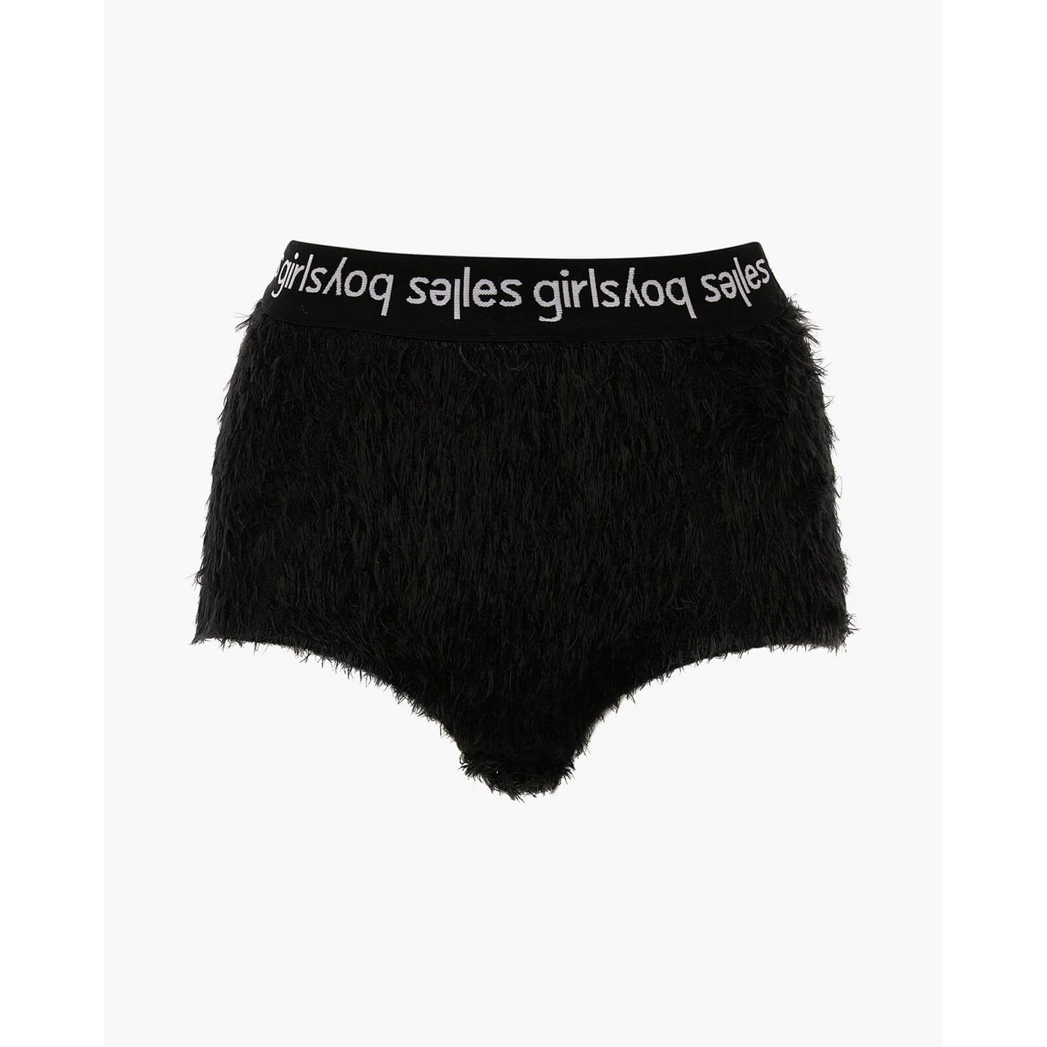 Les Girls Les Boys Fluffy Big Briefs - Black