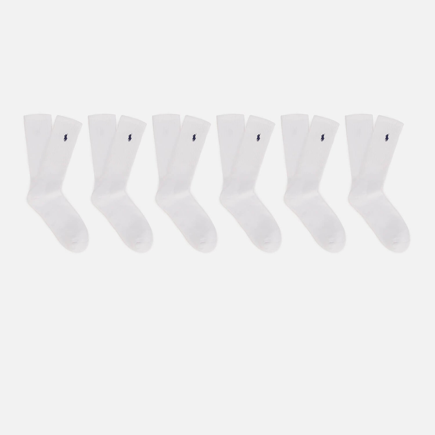 Polo Ralph Lauren Men's 6 Pack Polo Player Socks - White