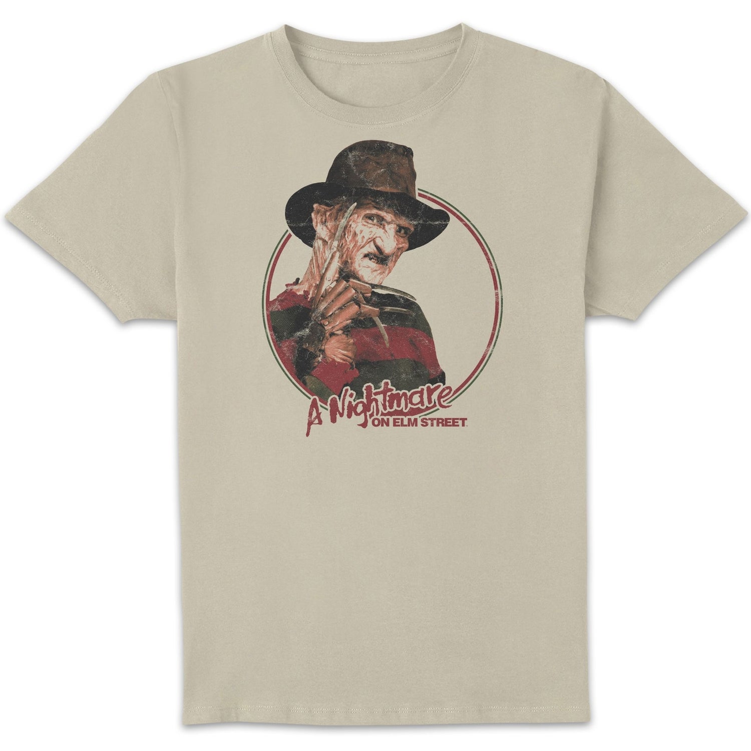 A Nightmare On Elm Street Freddy Vintage Unisex T-Shirt - Cream
