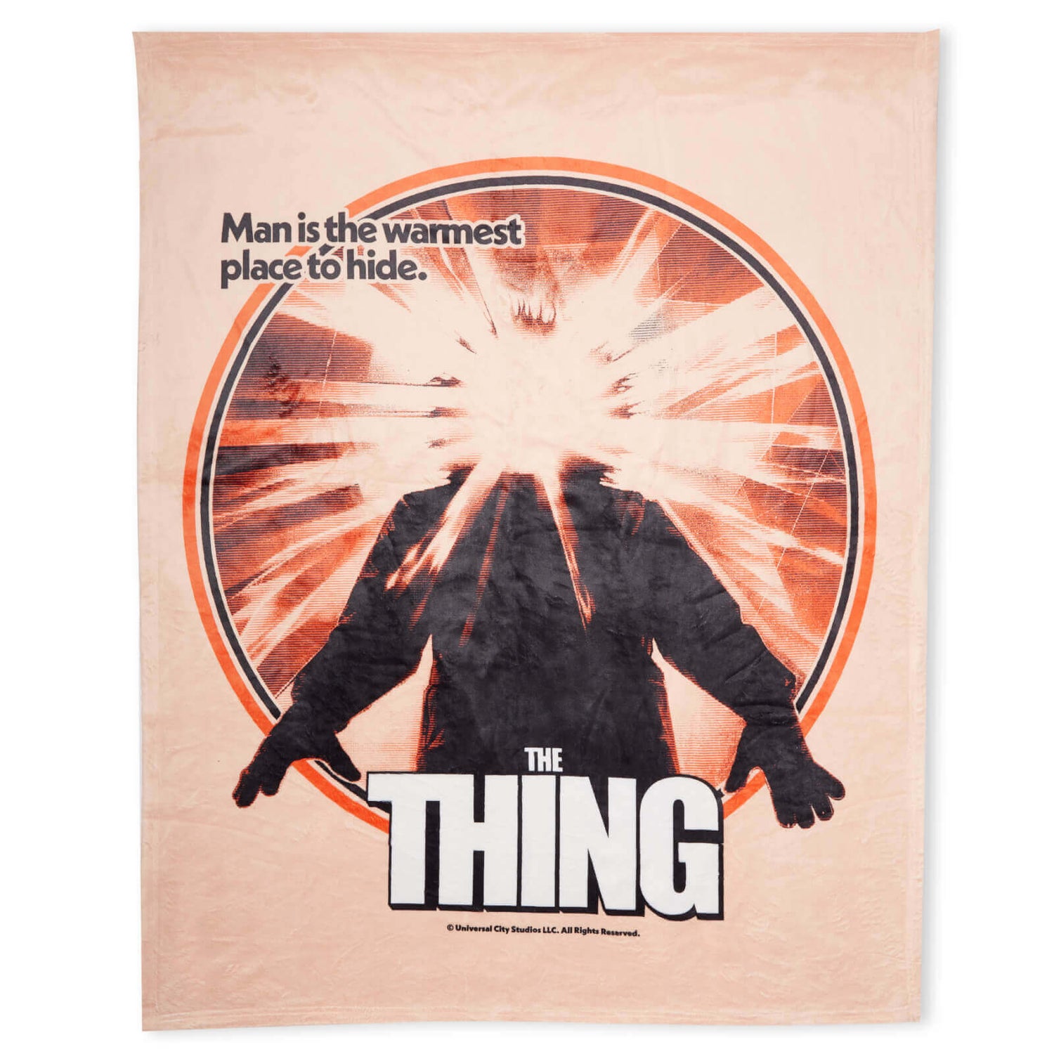 The Thing Man Is The Warmest Place To Hide Fleece Blanket - Large (150cm x 200cm)