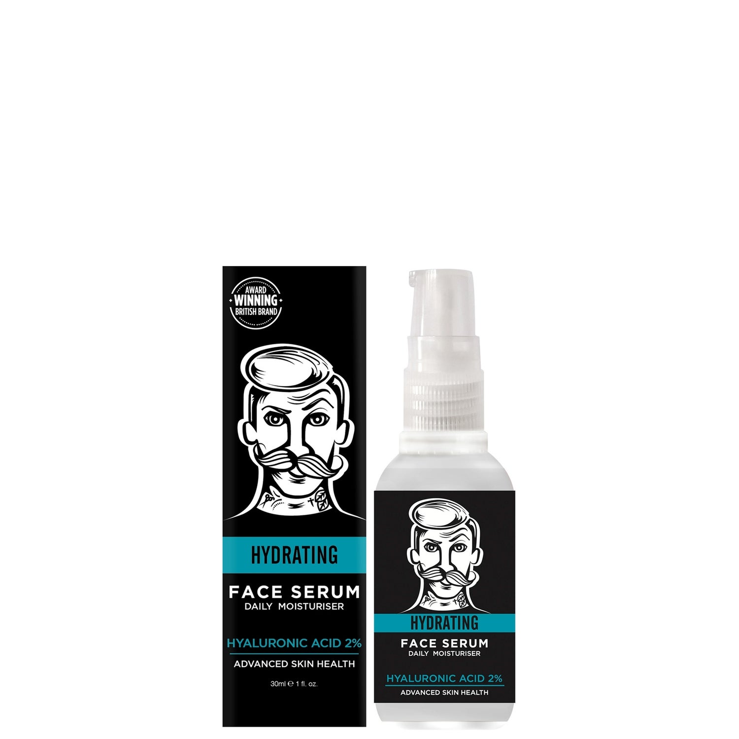 BARBER PRO Hydrating Hyaluronic Acid 2% Face Serum 30ml