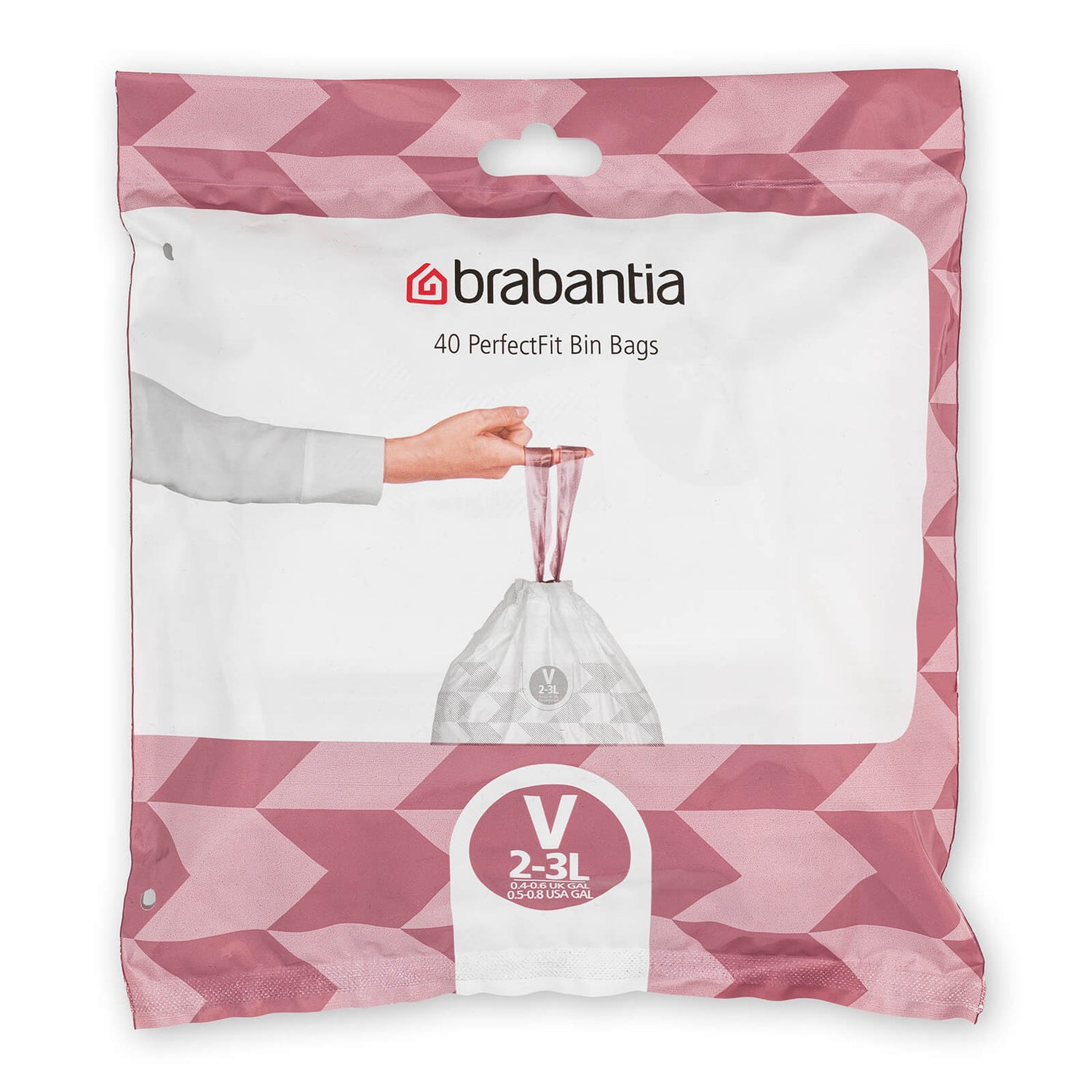 Brabantia PerfectFit Dispenser Bags - Pack V - 2-3L (40 Pack)