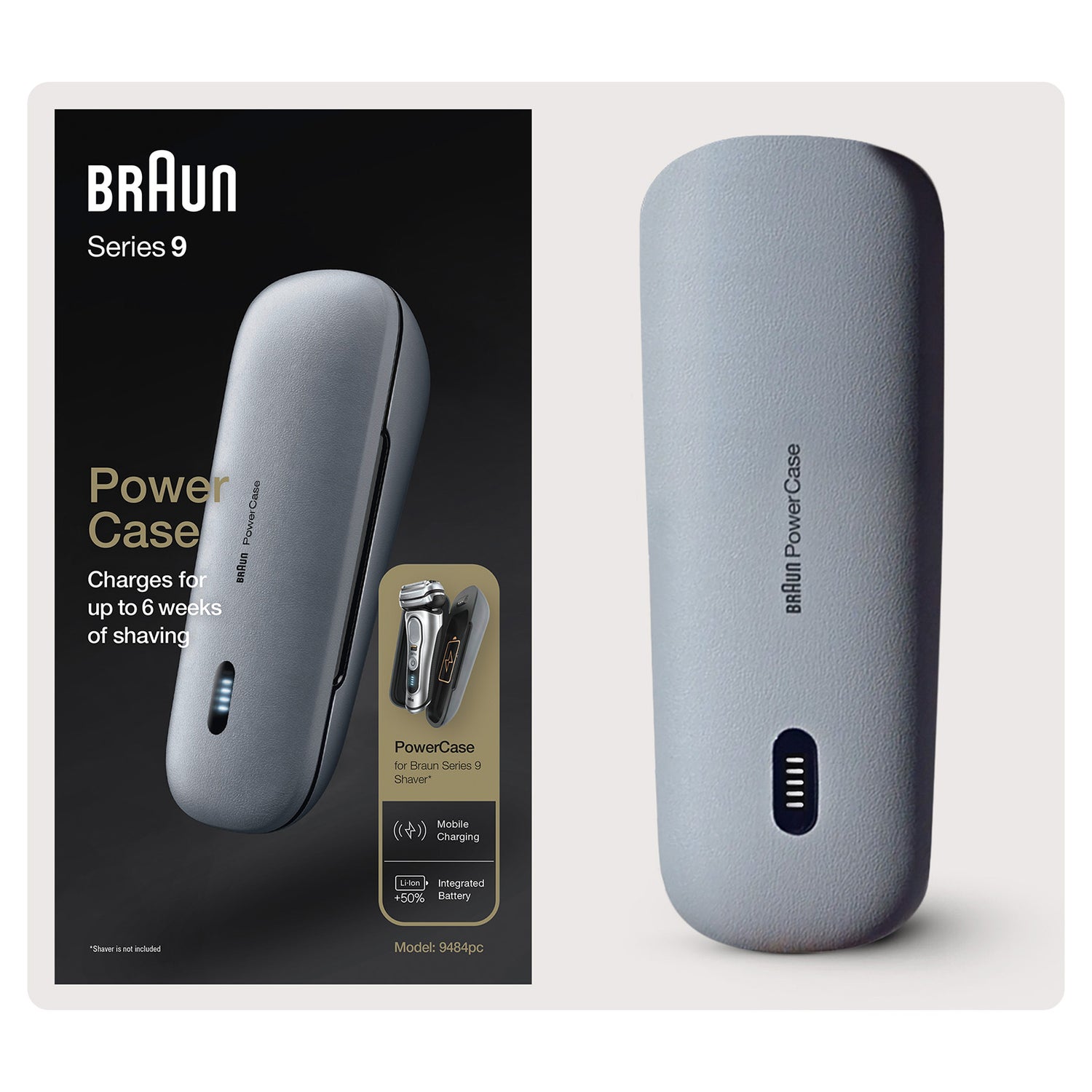 Braun PowerCase, mobiles Lade-Etui