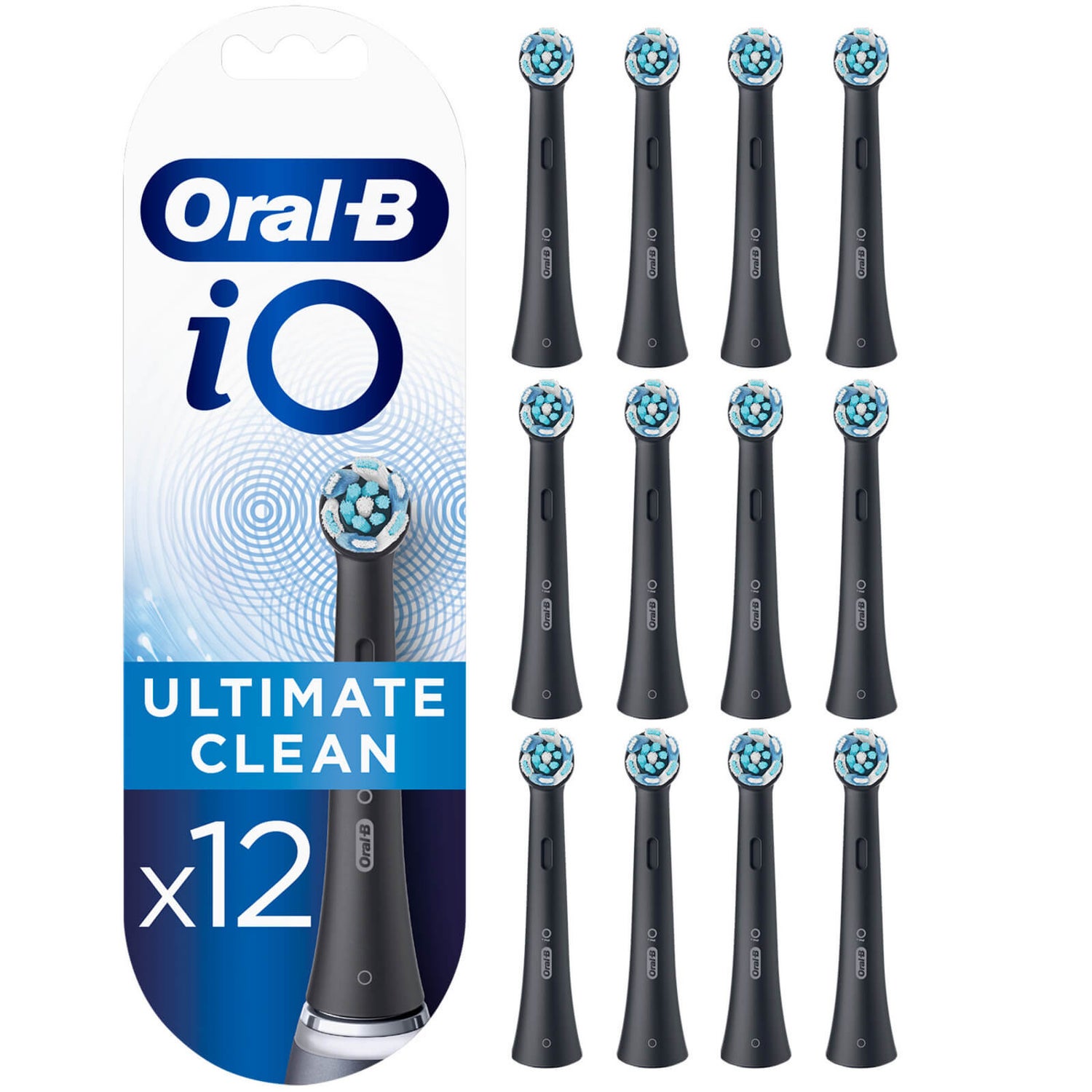 Azijn bloed De schuld geven Oral-B iO Ultimate Clean Opzetborstels Zwart, 12 Stuks | Oral-B NL