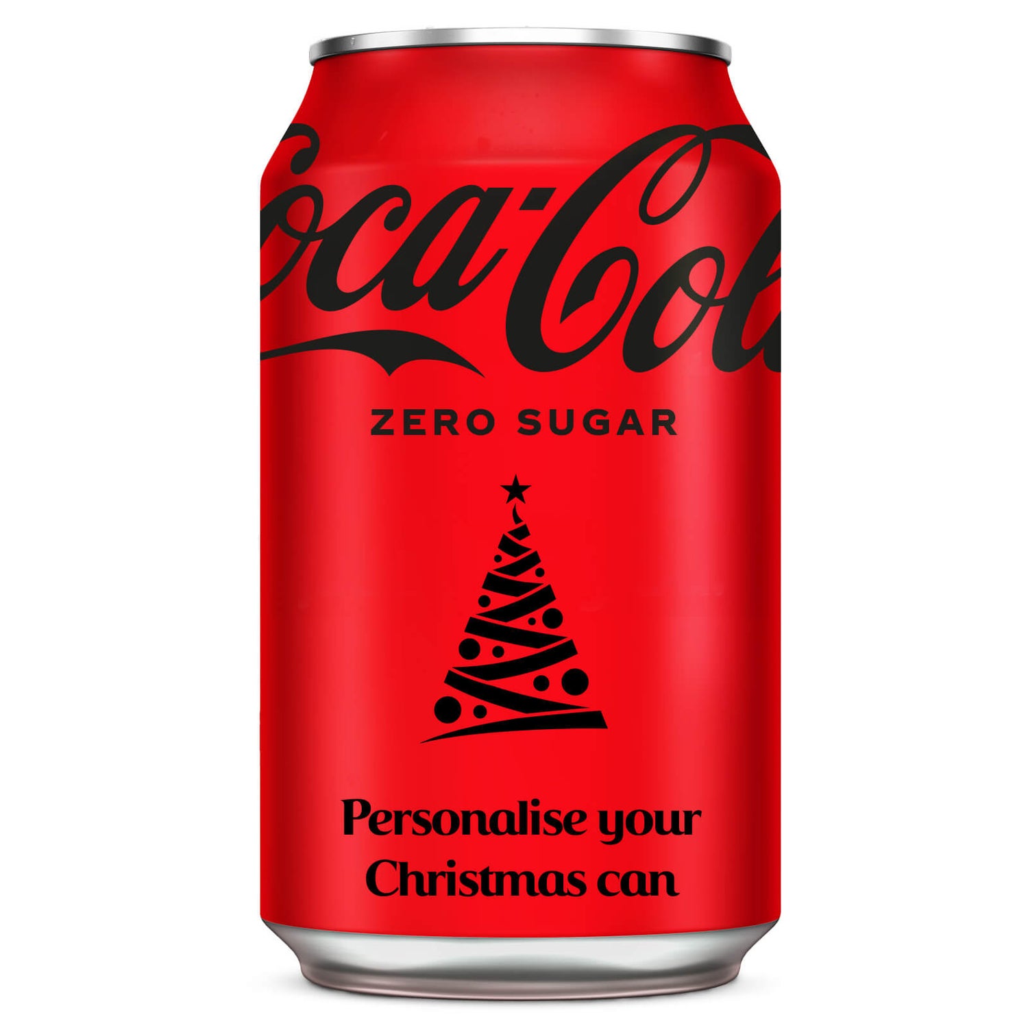 Coca-Cola Zero Sugar 330ml - Personalised Can - Reindeer
