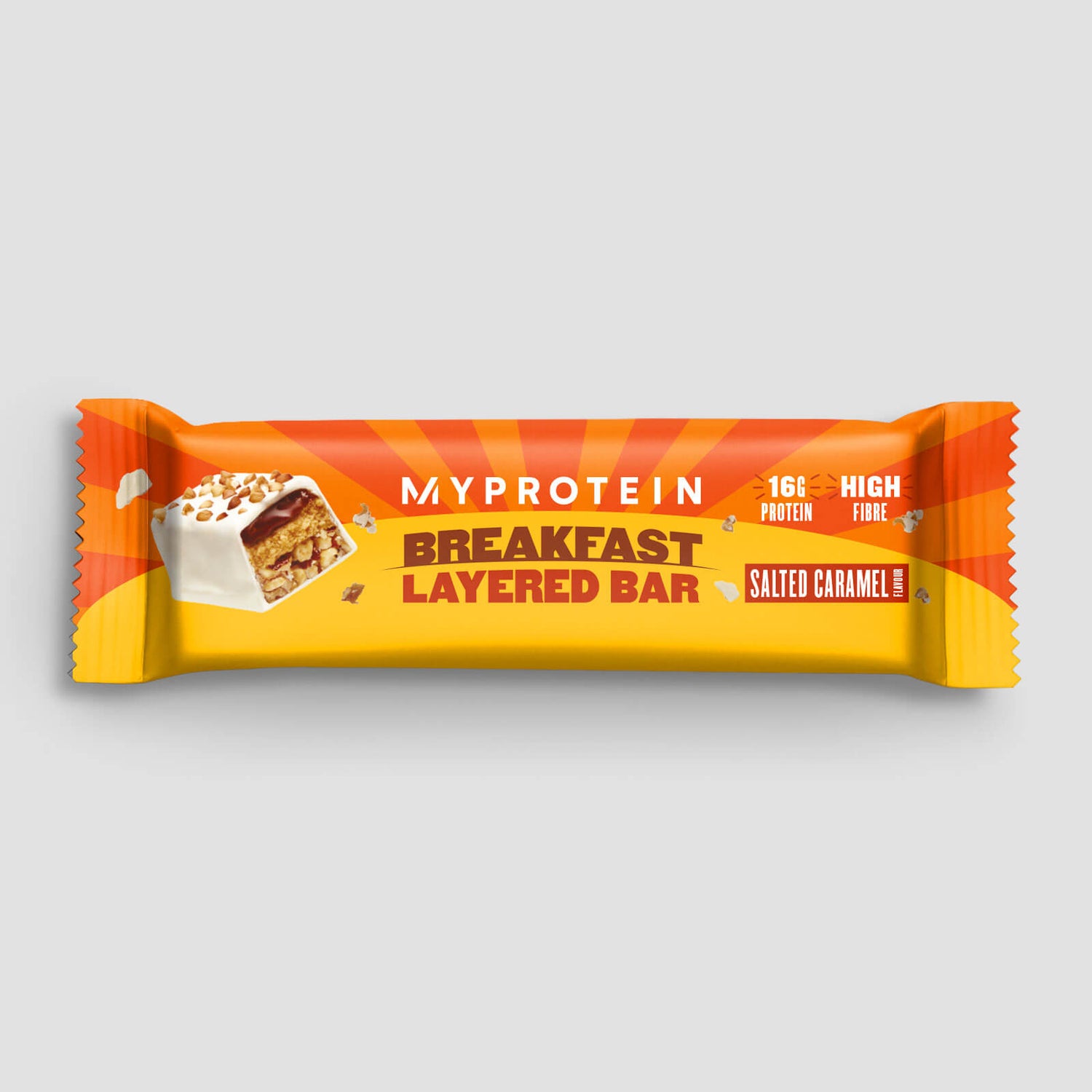 Breakfast Layered Protein Bar (Sample) - 60g - Salted Caramel