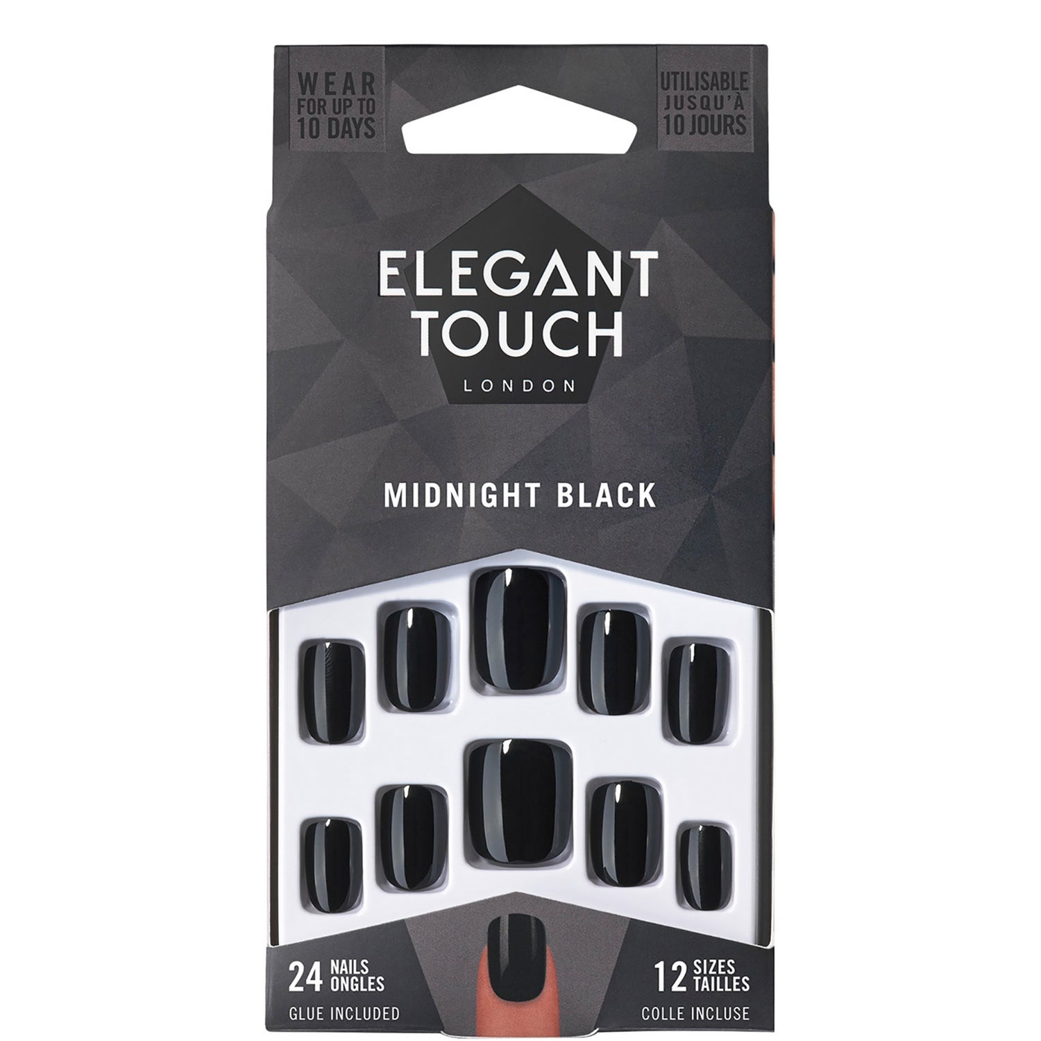 Elegant Touch False Nails - Midnight Black
