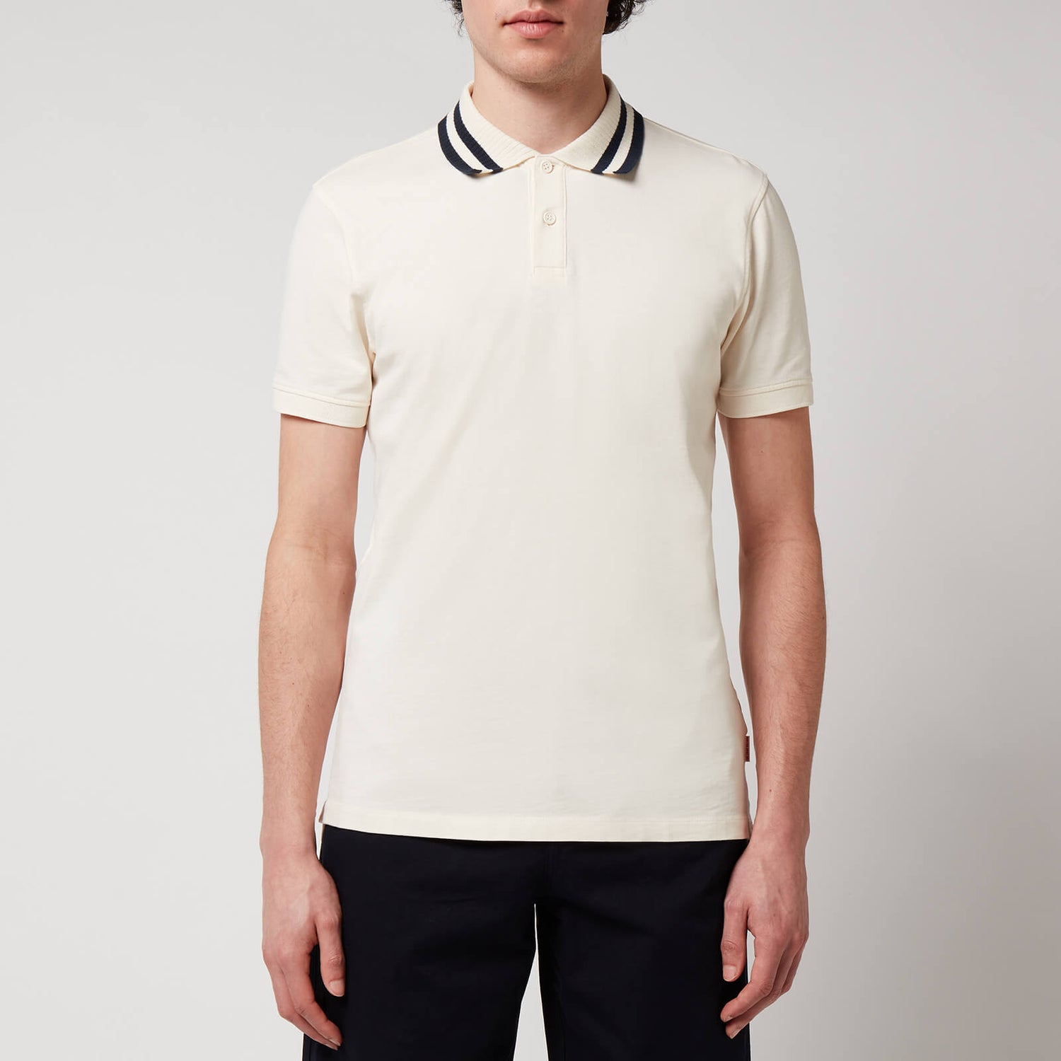 Orlebar Brown Men's Jarrett Luxe Polo Shirt - White Sand - S