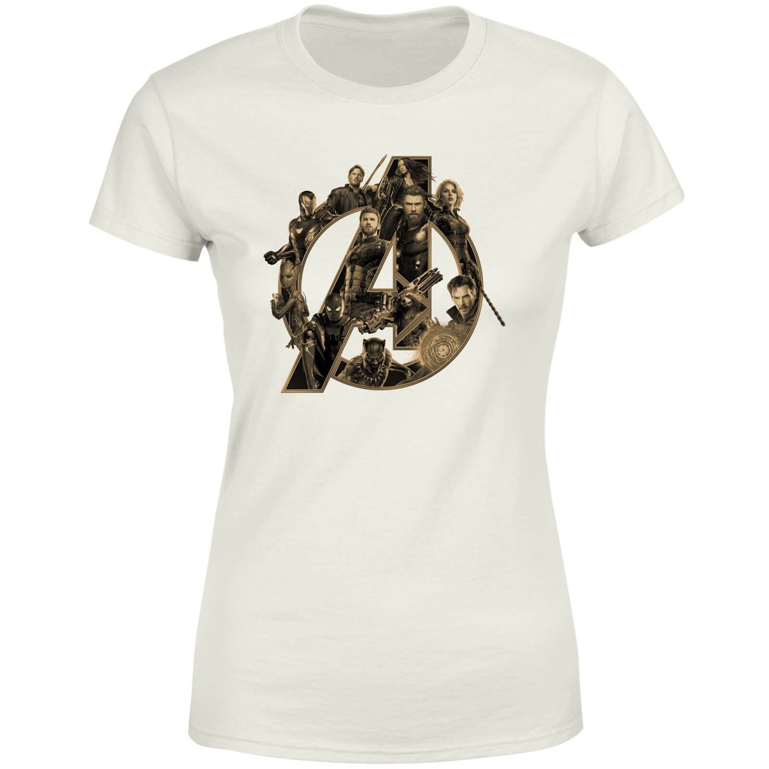 Marvel Avengers Logo Women's T-Shirt - Cream