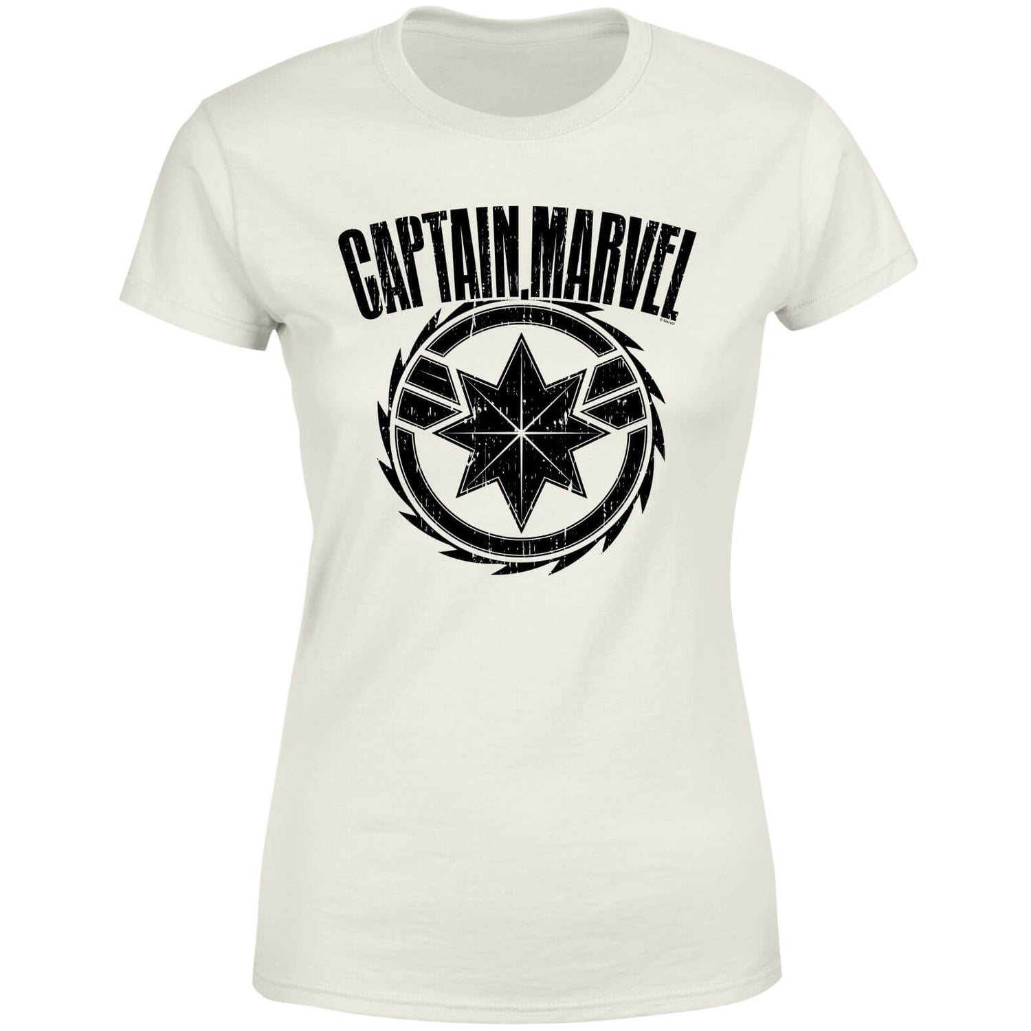 Captain Marvel Logo Women's T-Shirt - Cream