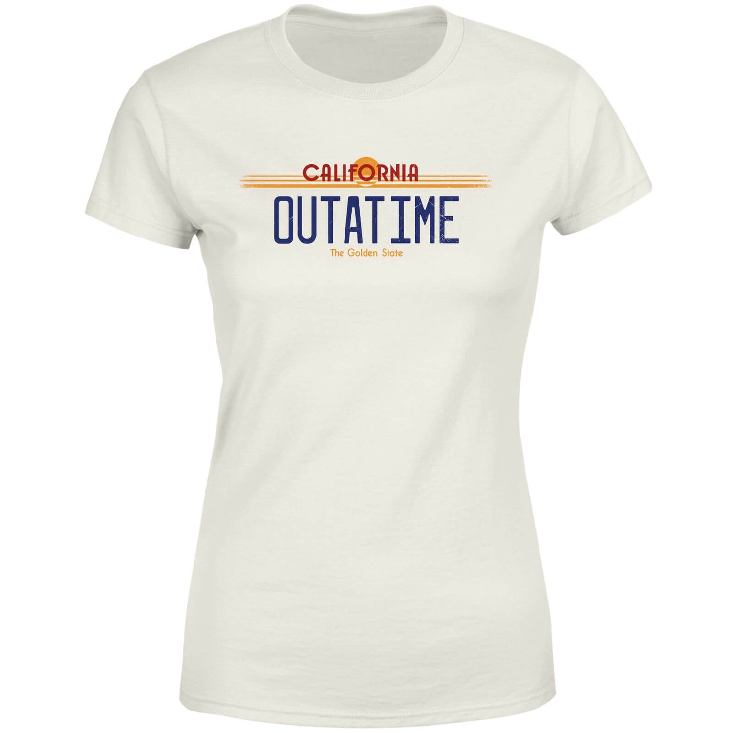 Back to the Future Outatime Plate Women's T-Shirt - Cream