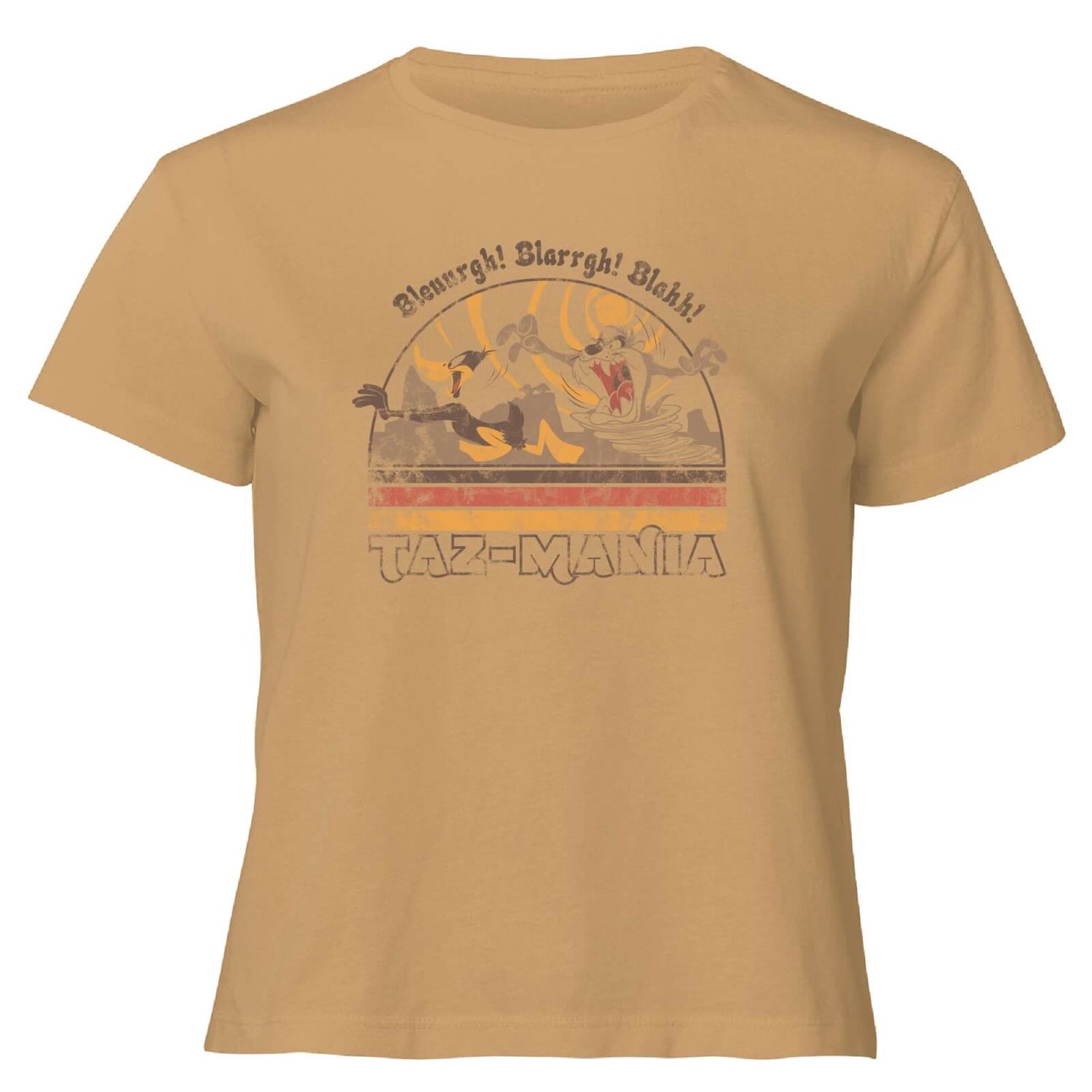 Looney Tunes Surf Women's Cropped T-Shirt - Tan