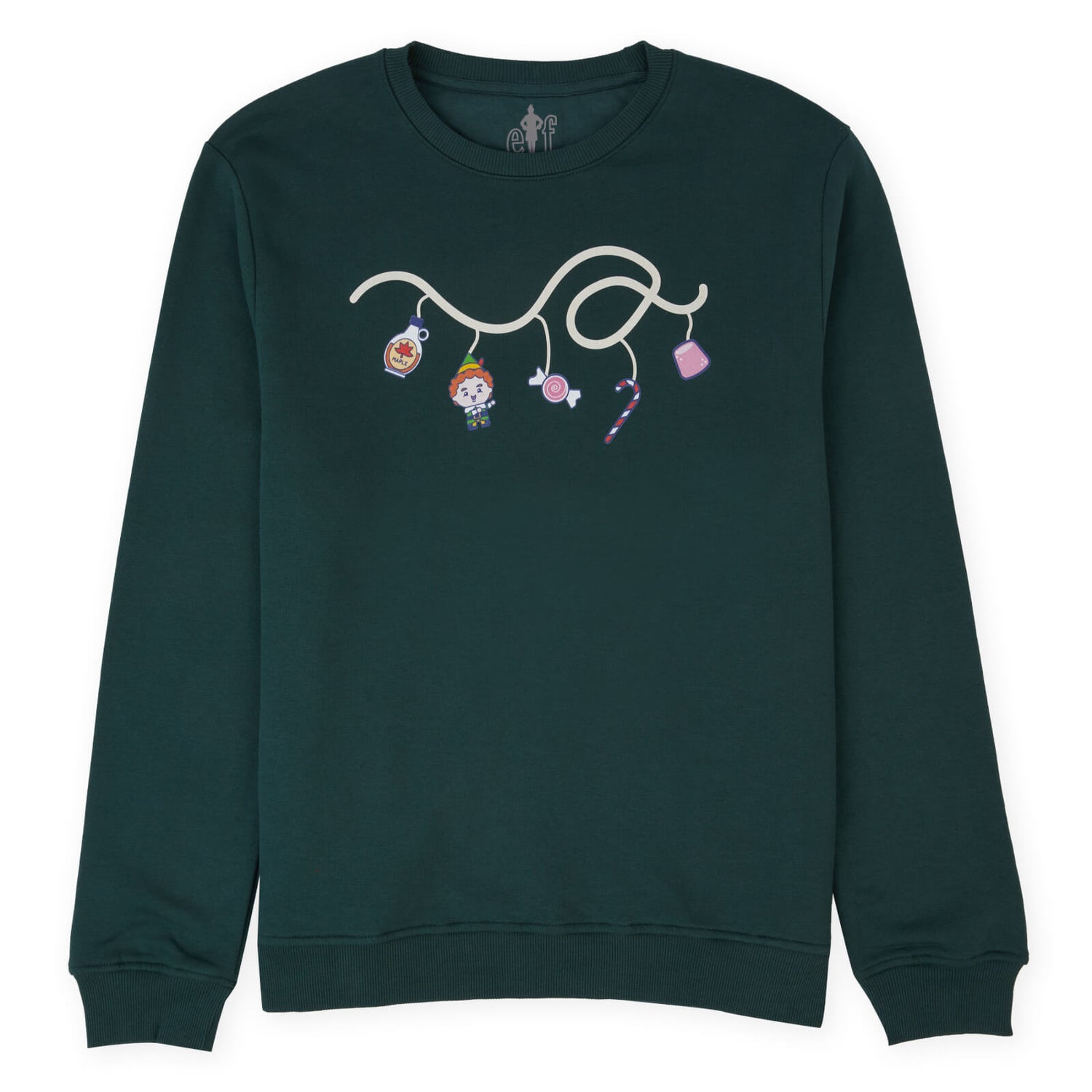 Elf 4 Main Food Groups Unisex Sweatshirt - Green
