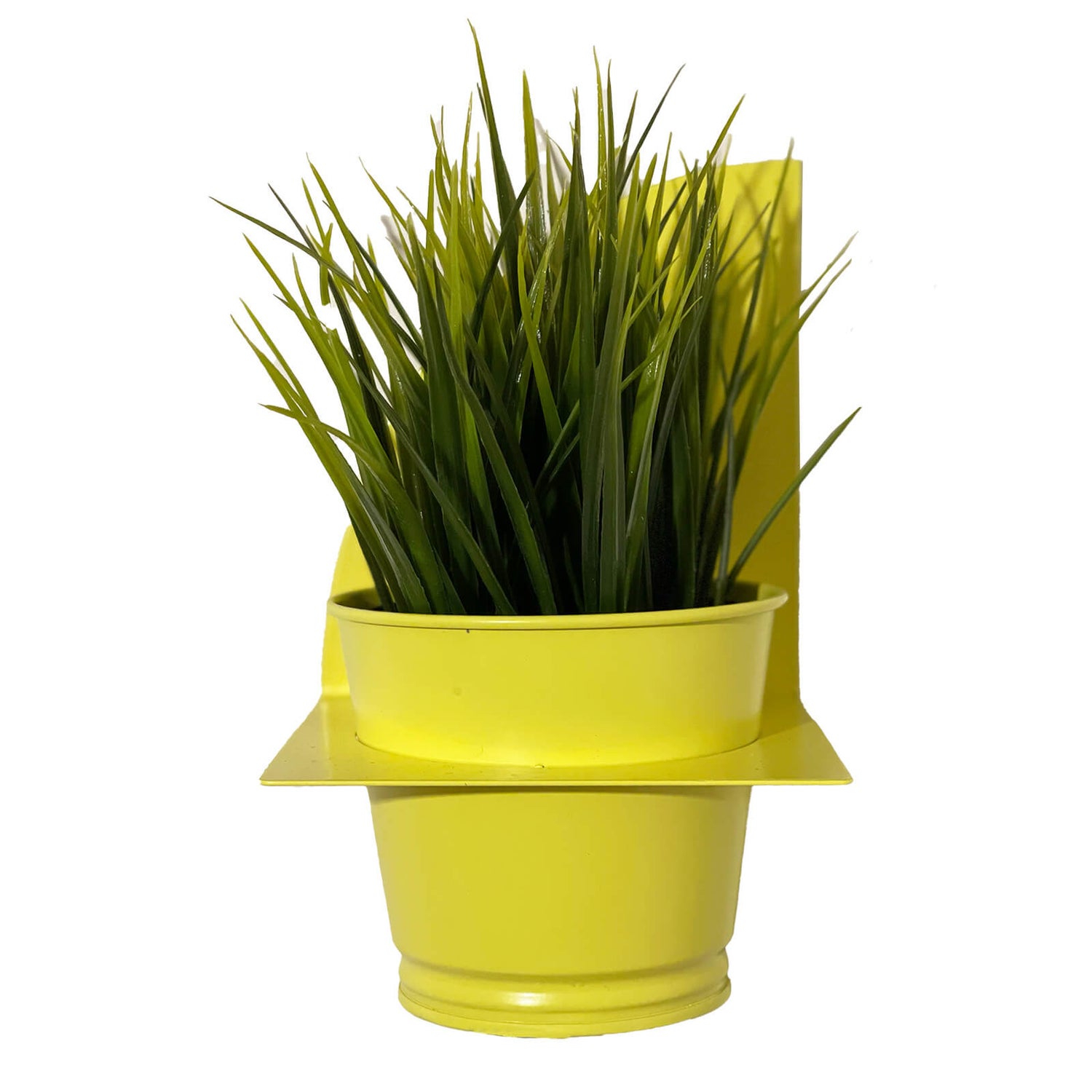 Peg & Board Arc Planter & Pot - Lemon