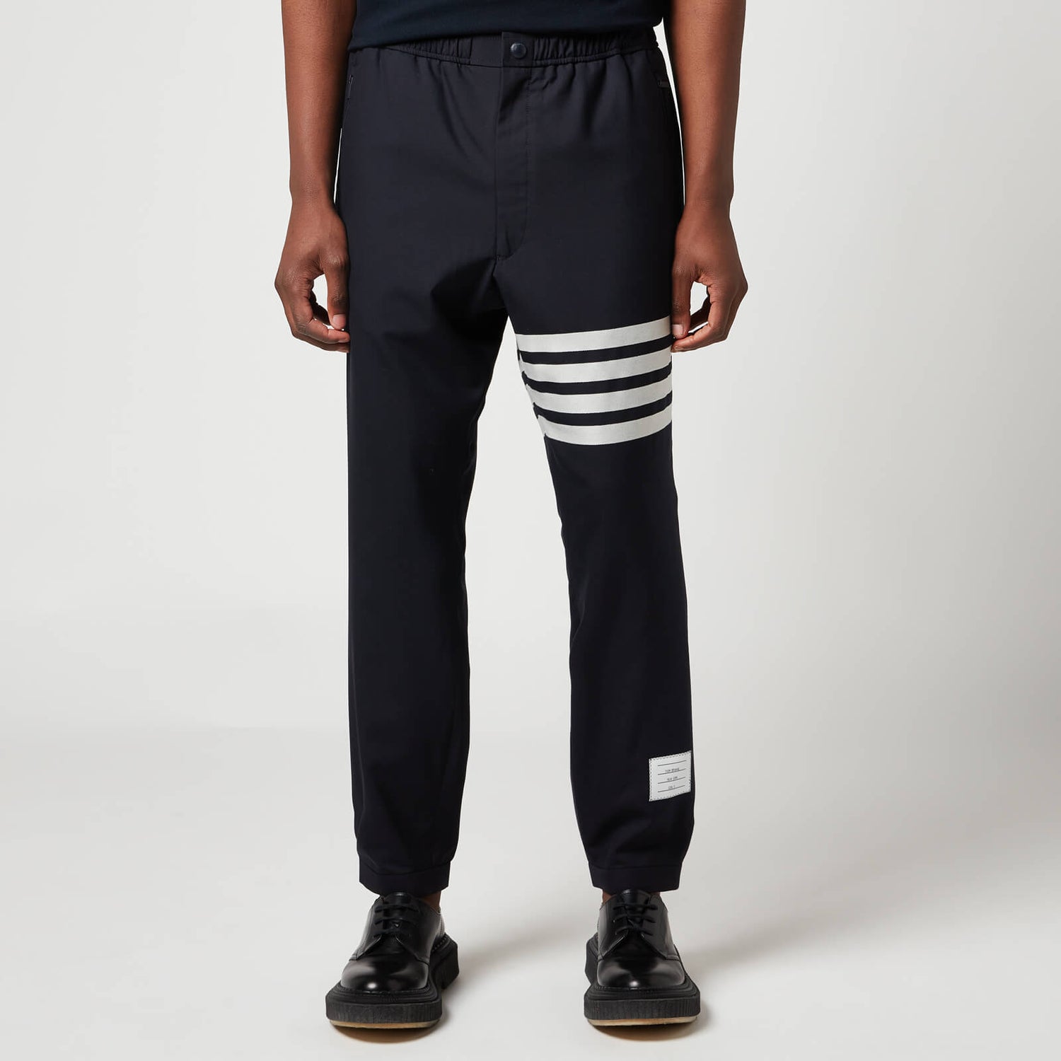 Thom Browne Men's 4-Bar Snap Front Track Trousers - Navy - 3/L