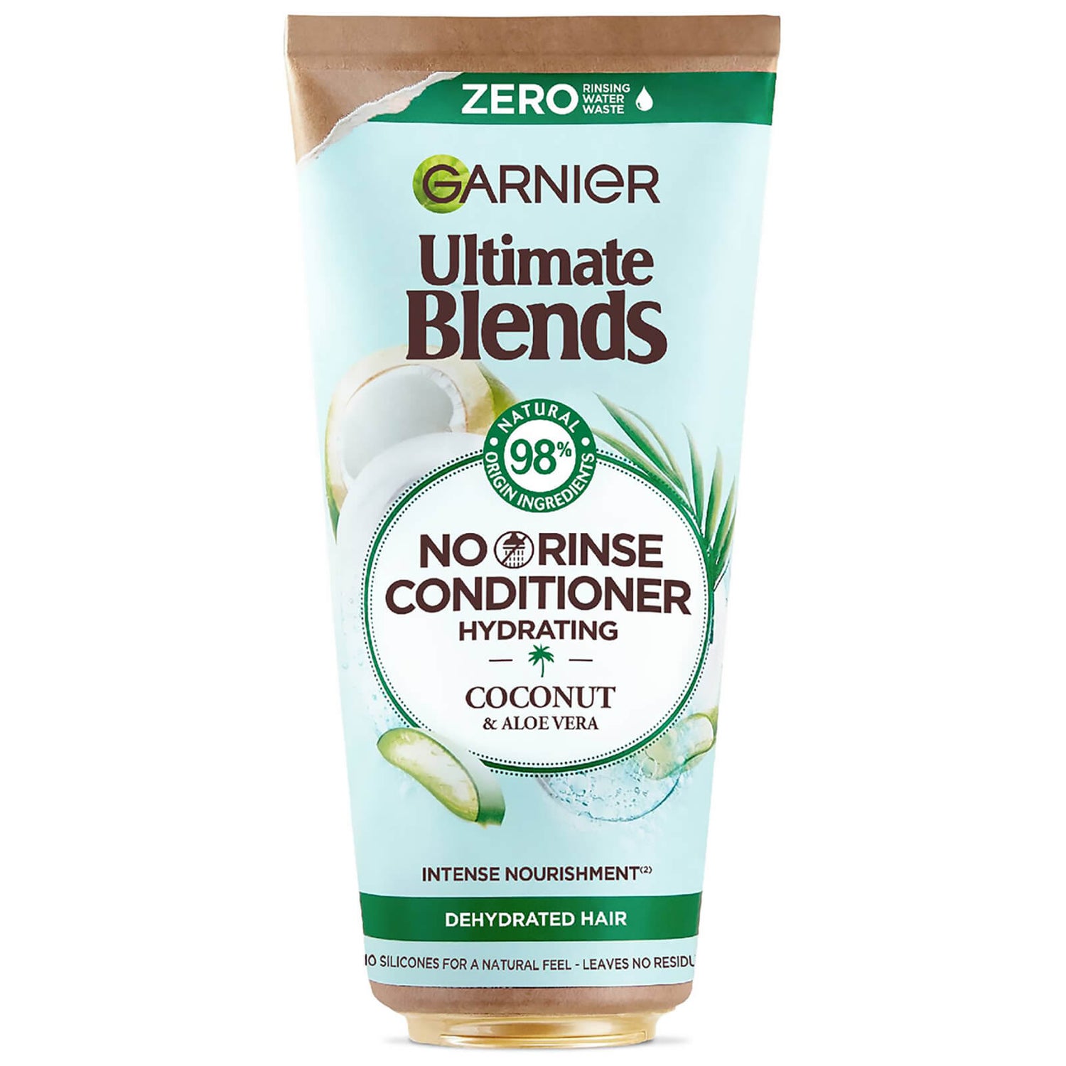 Après-shampoing hydratant sans rinçage à la noix de coco et à l'aloe Ultimate Blends Garnier pour cheveux normaux 200 ml