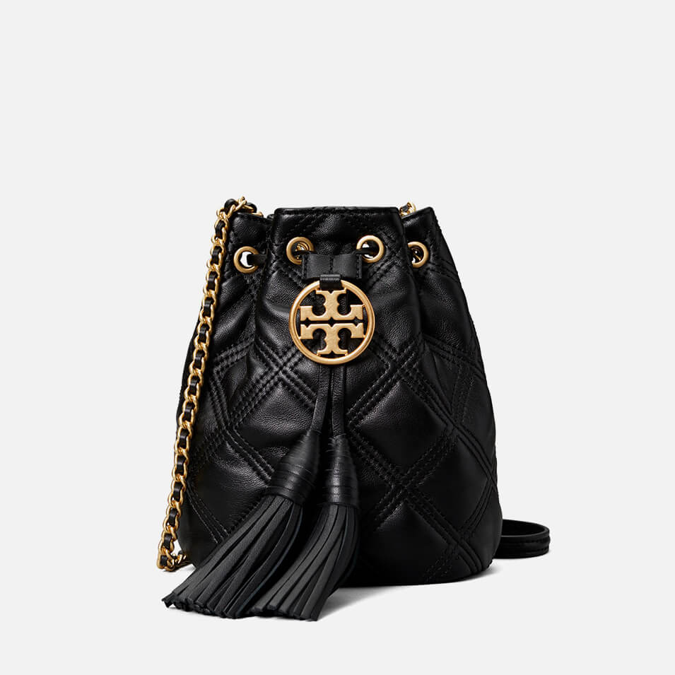 Tory Burch Women's Fleming Soft Mini Bucket Bag - Black