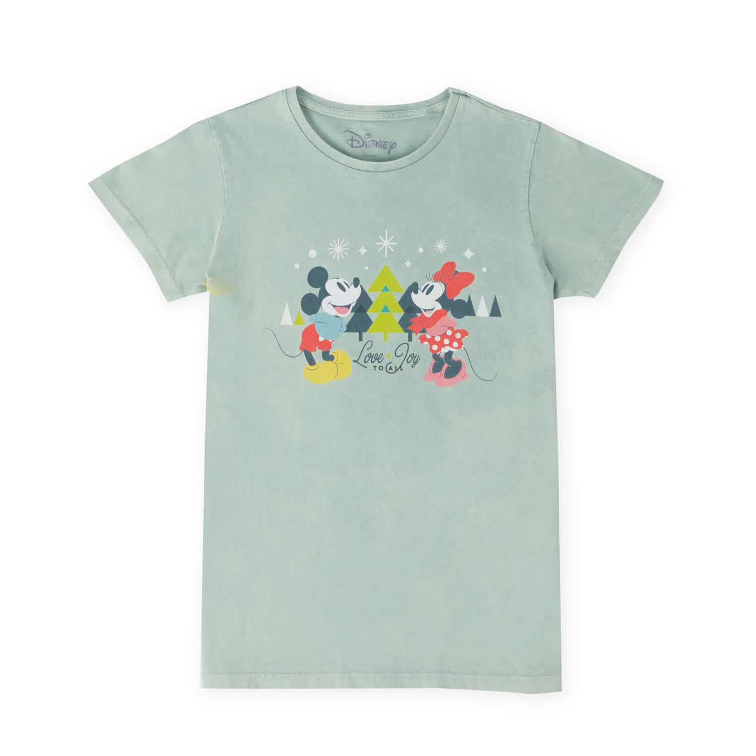 Disney Pixar Joy To All Kids' T-Shirt - Mint Acid Wash