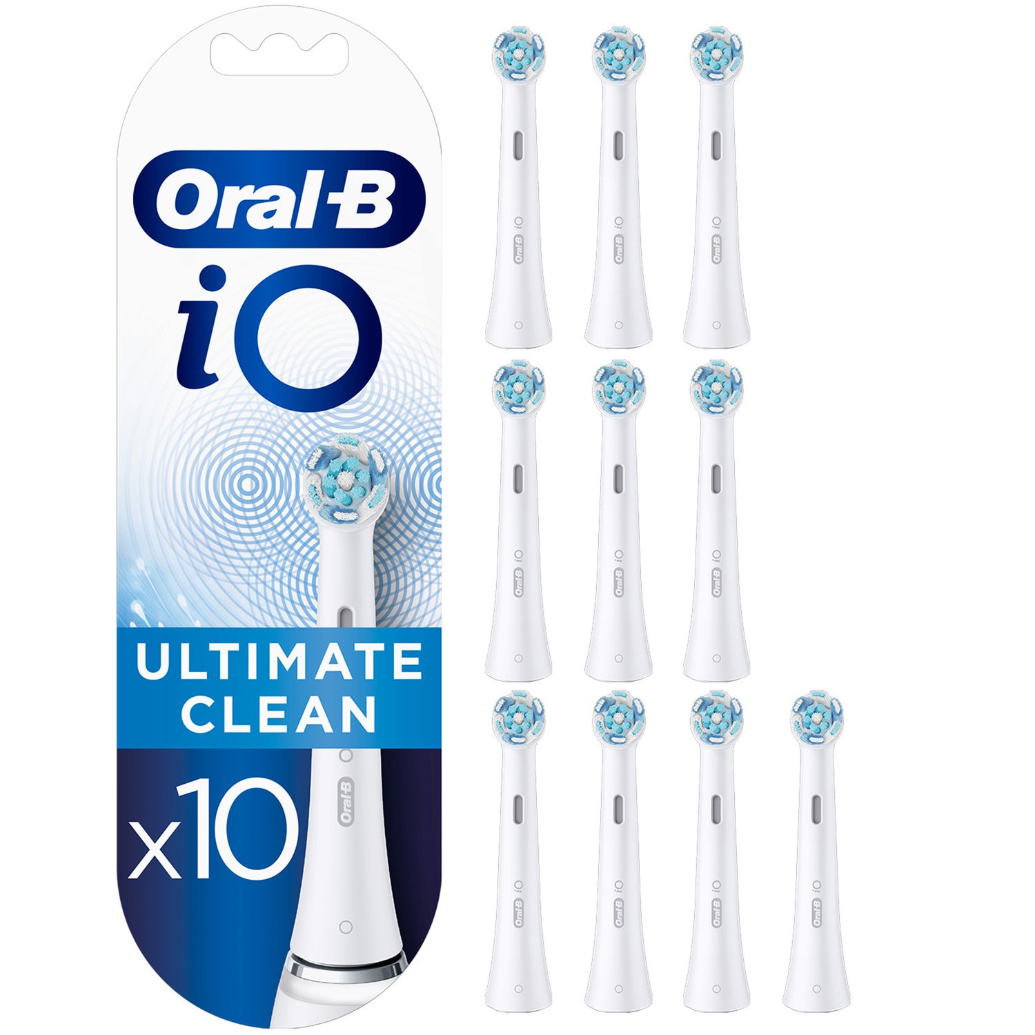 Oral-B iO Ultimate Clean Opzetborstels Wit, 10 Stuks