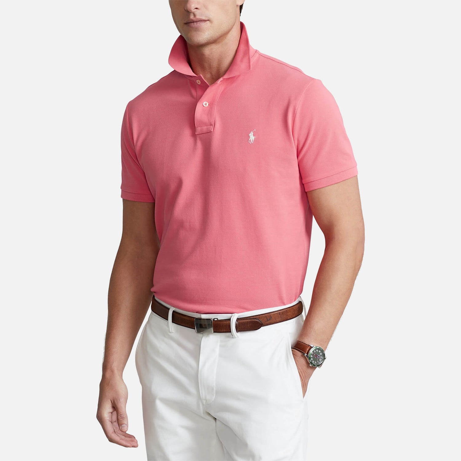Polo Ralph Lauren Men's Custom Slim Fit Polo Shirt - Amalfi Red