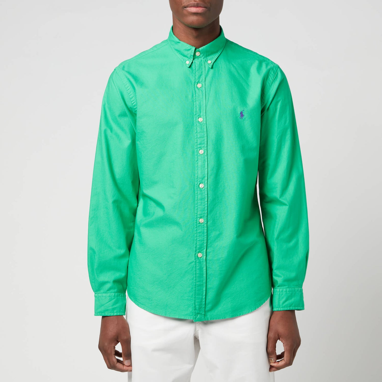 Polo Ralph Lauren Men's Garment Dyed Oxford Shirt - Cabo Green - S