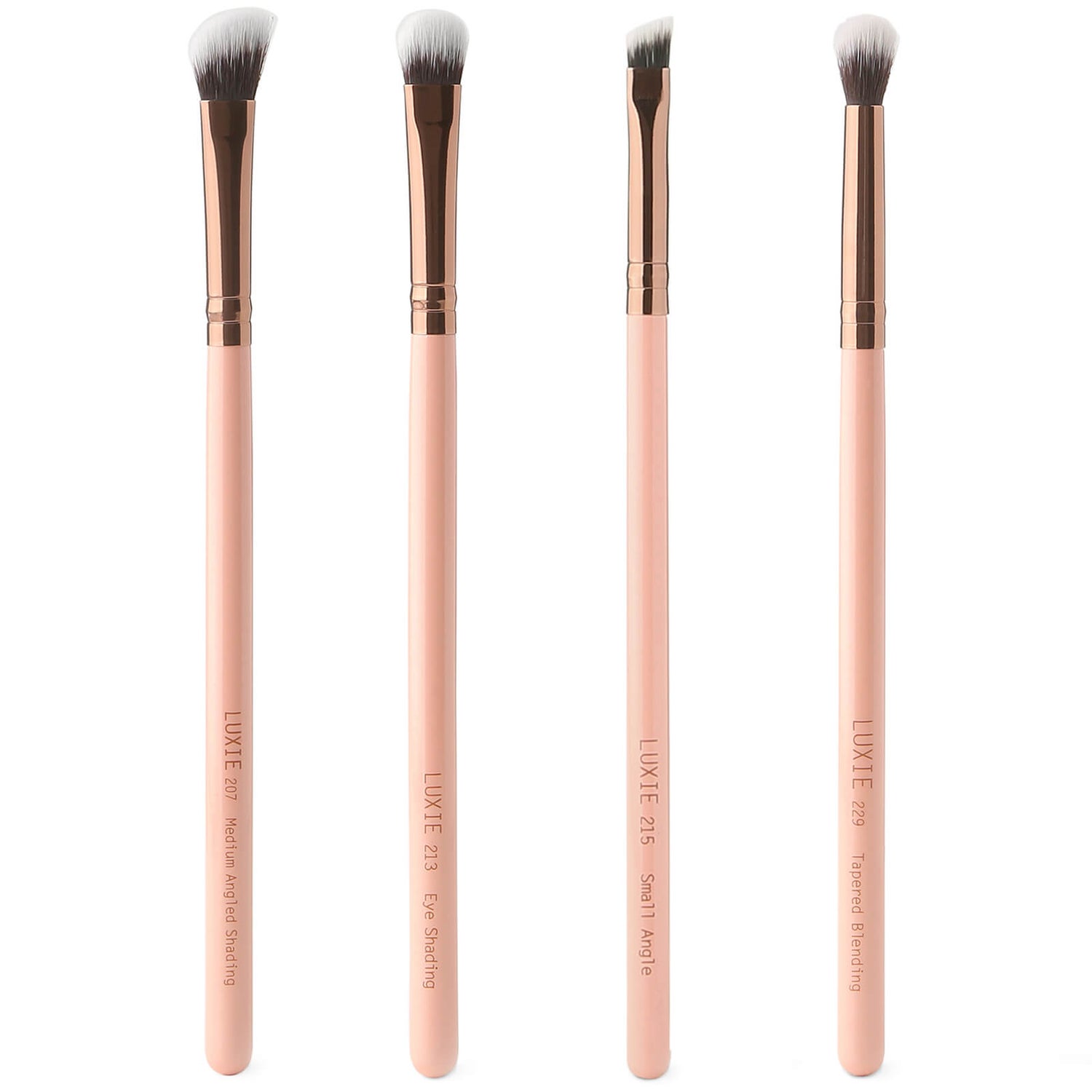 Набор кистей для макияжа глаз Luxie Classic Eye Set, оттенок Rose Gold