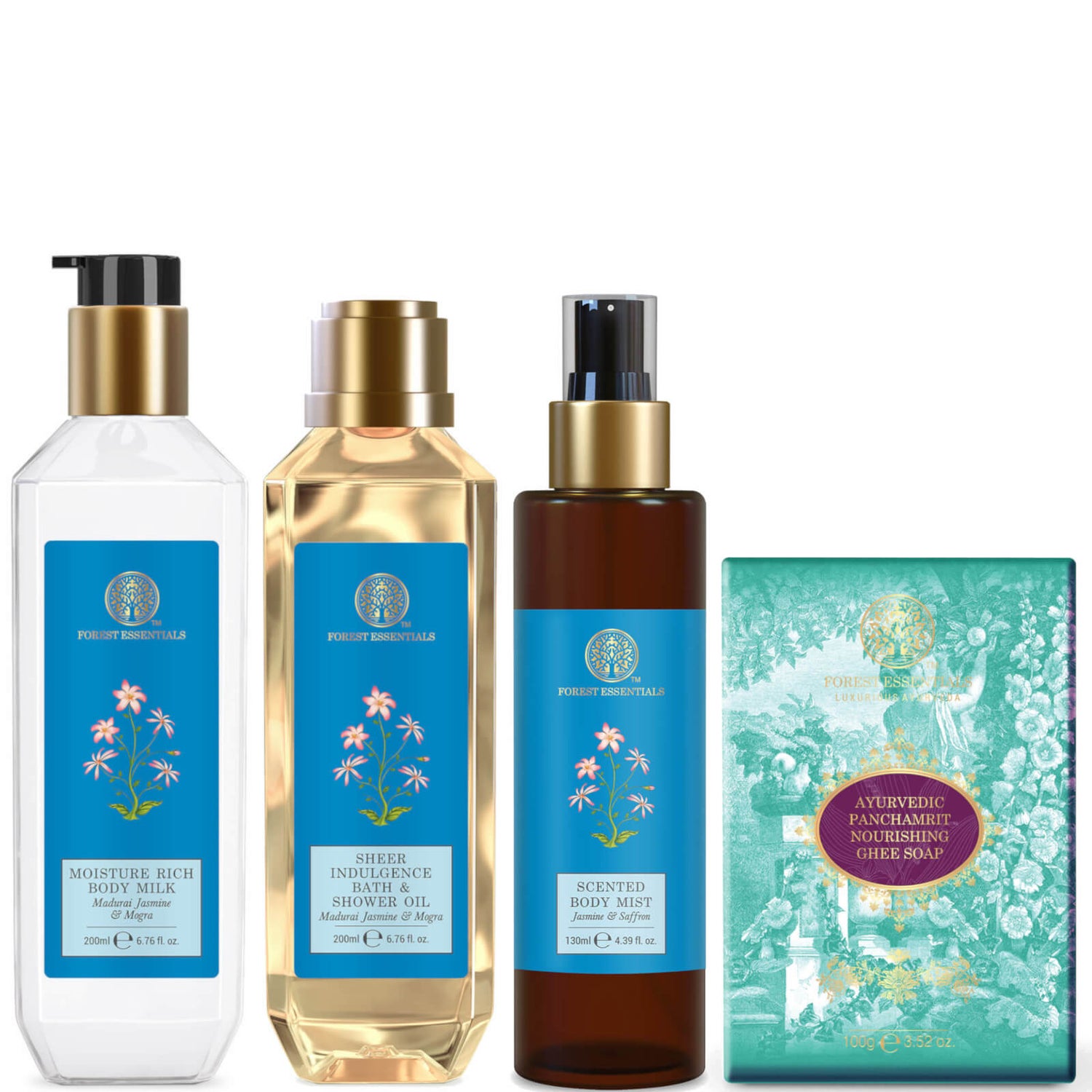 Forest Essentials Madurai and Jasmine Daily Body Care Kit