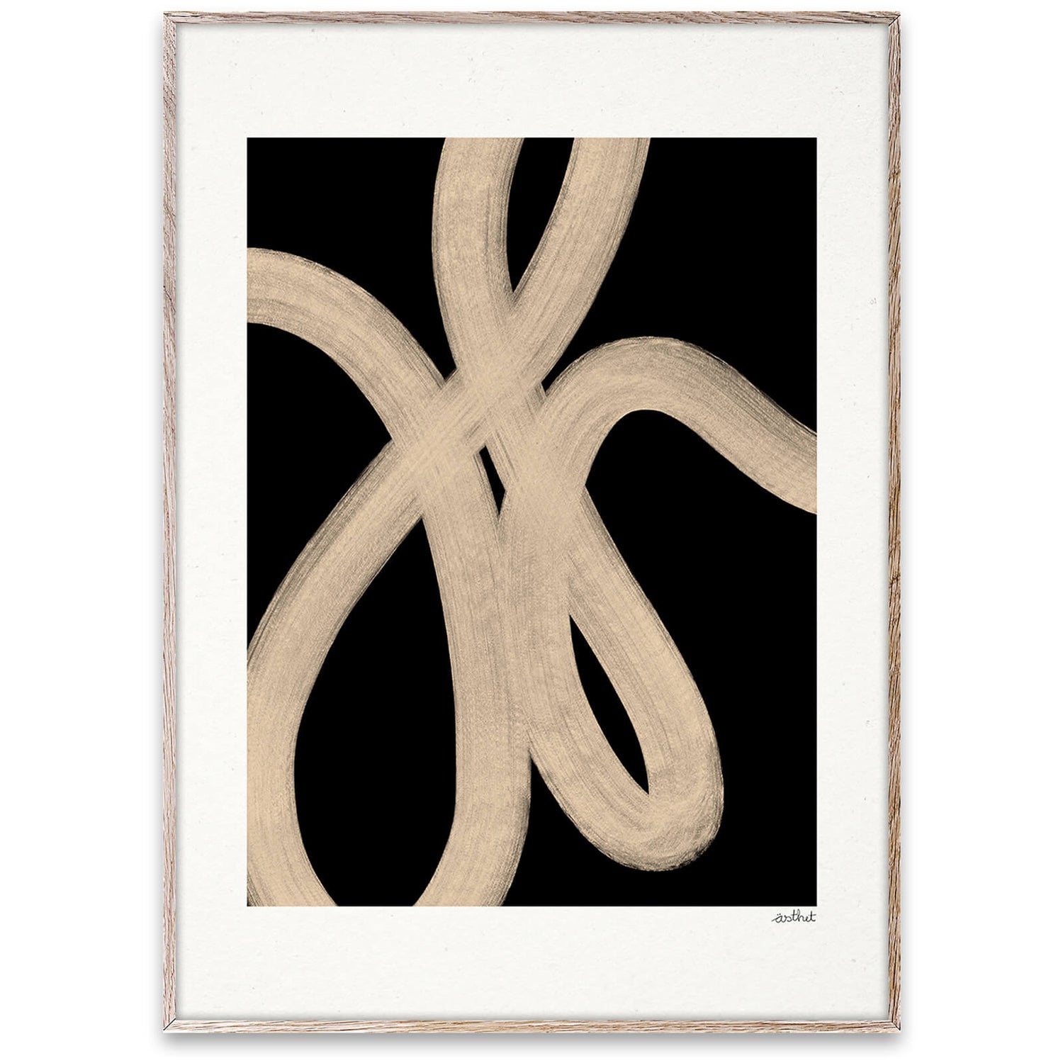 Paper Collective Wall Art - Sand Lines - 30 x 40cm