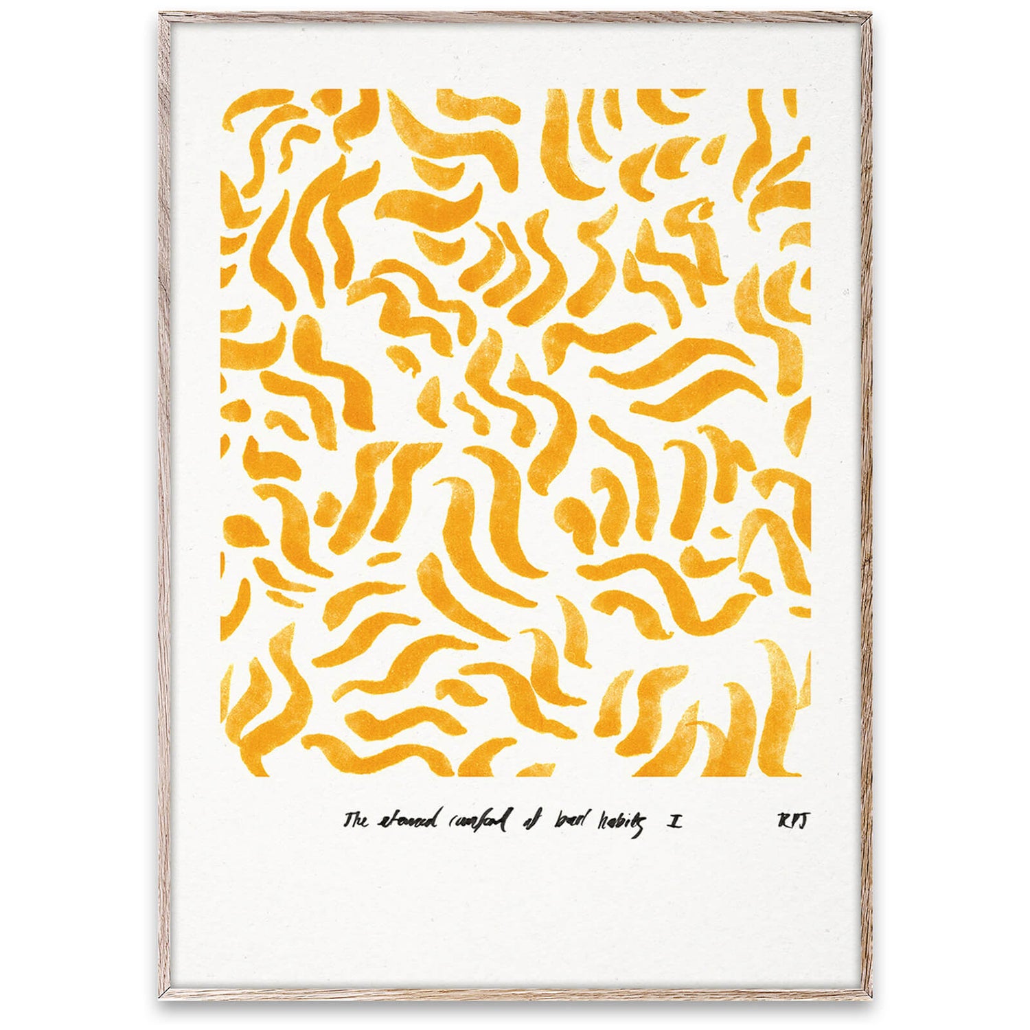 Paper Collective Wall Art - Comfort Yellow - 50 x 70cm