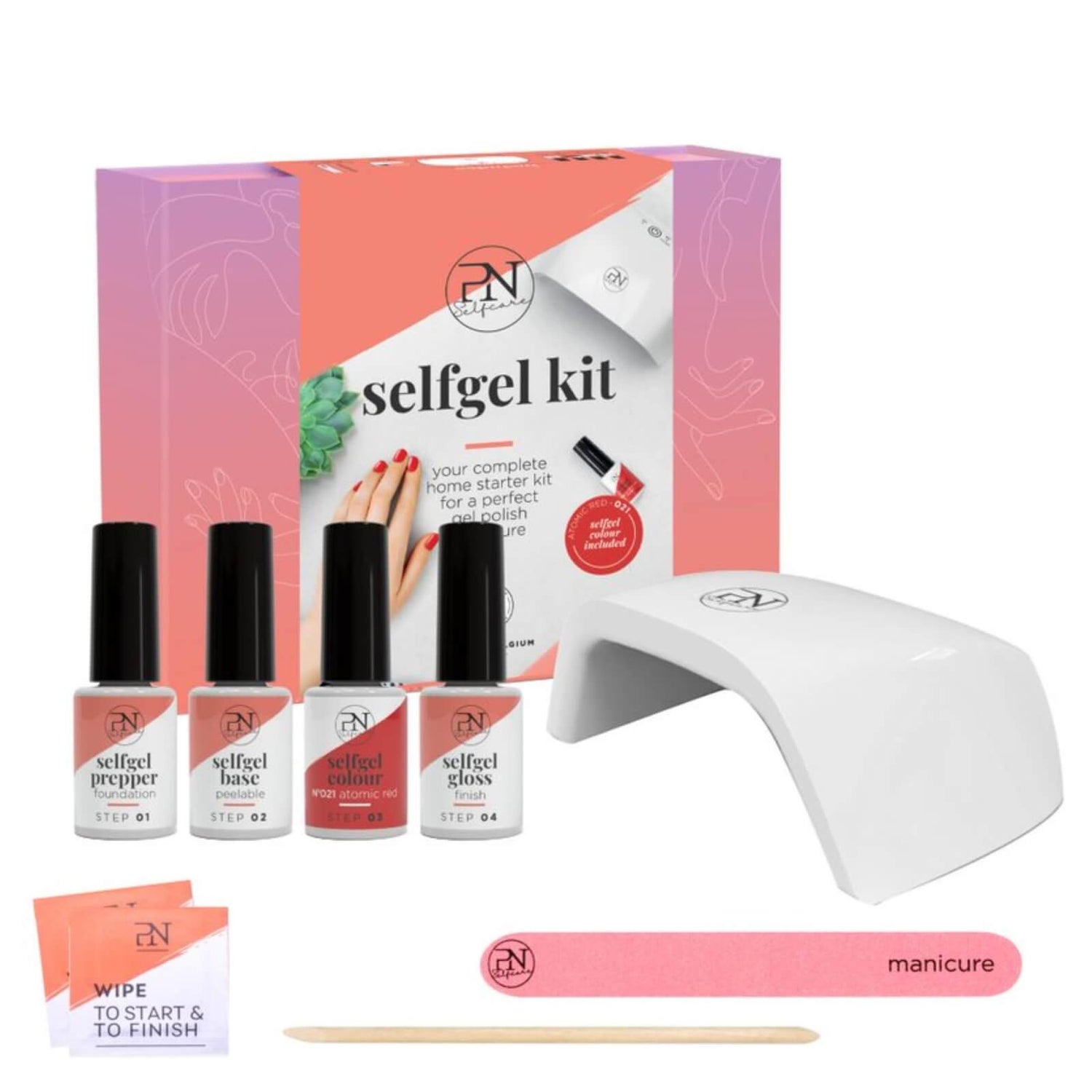PN SelfGel Kit Home Manicure SG21 (Recupel Voldaan)