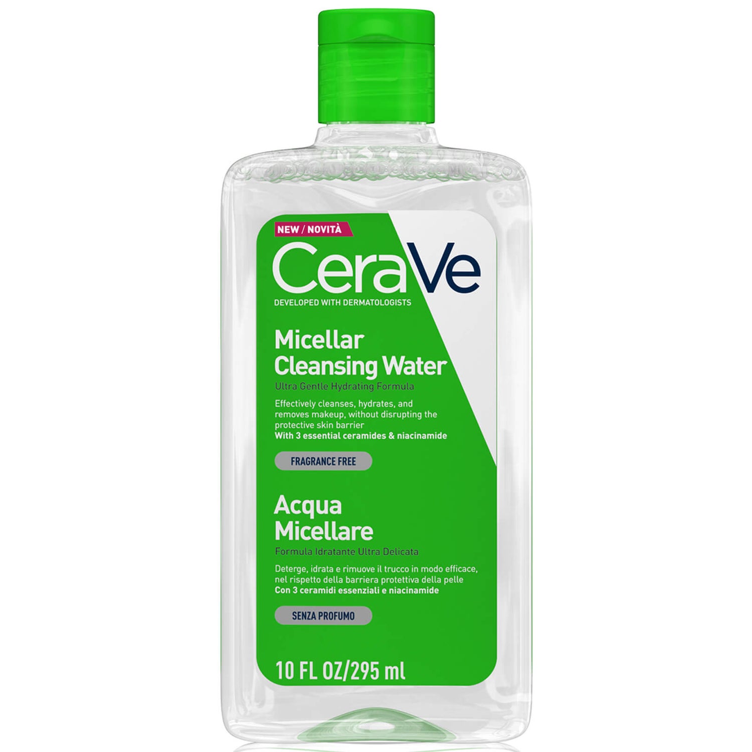 CeraVe Acqua Micellare Detergente con Niacinamide & Ceramides per tutti i tipi di pelle 295ml