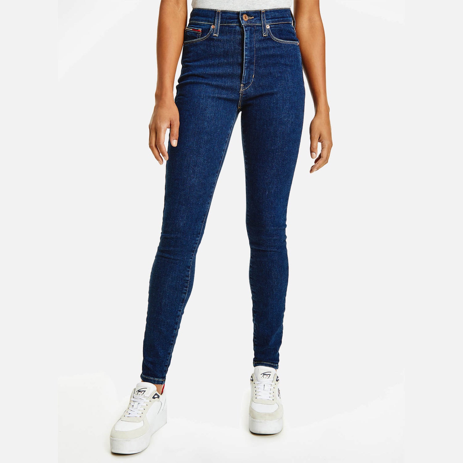 Tommy Jeans Women's Sylvia Hr Spr Skinny Jeans Ce659 - Denim Dark