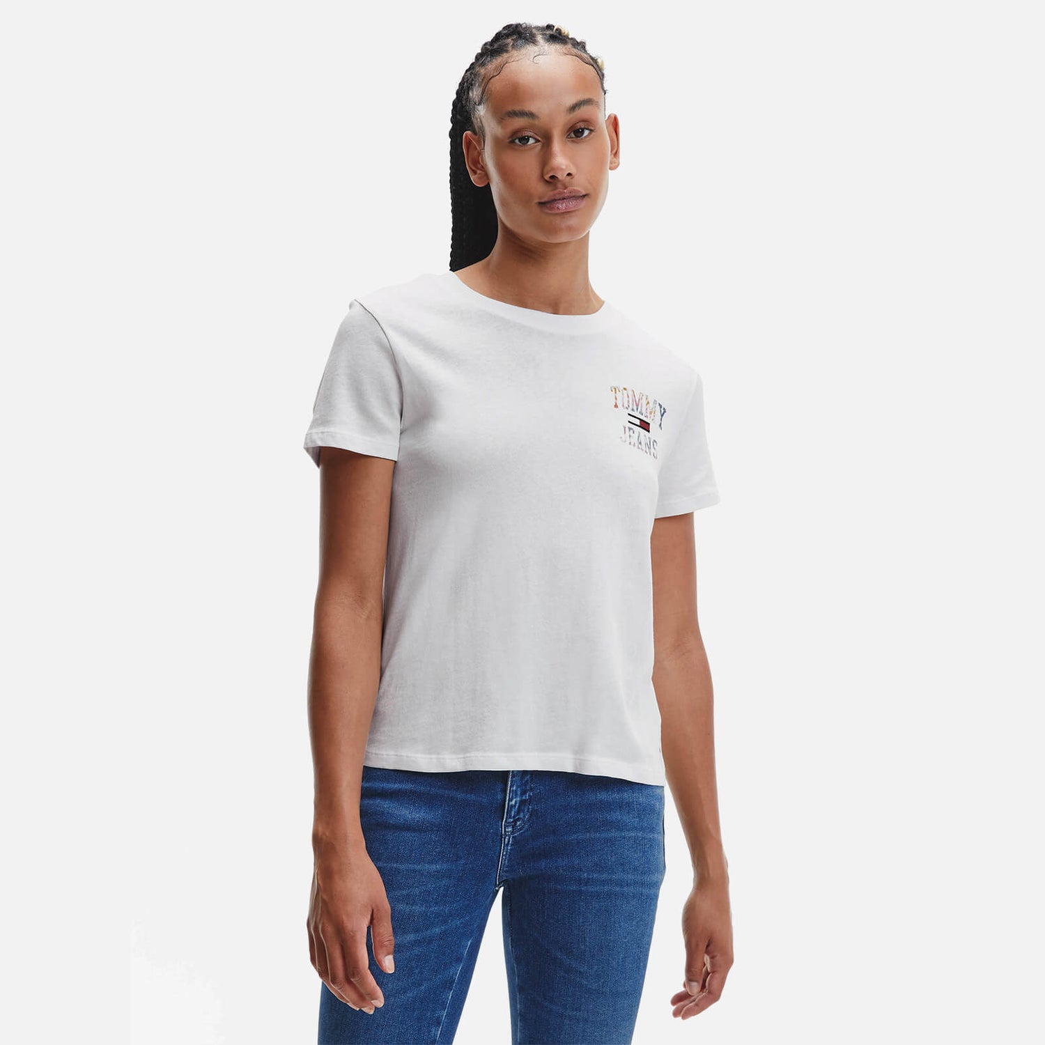 Tommy Jeans Women's Tjw Reg Tie Dye 1 T-Shirt - White