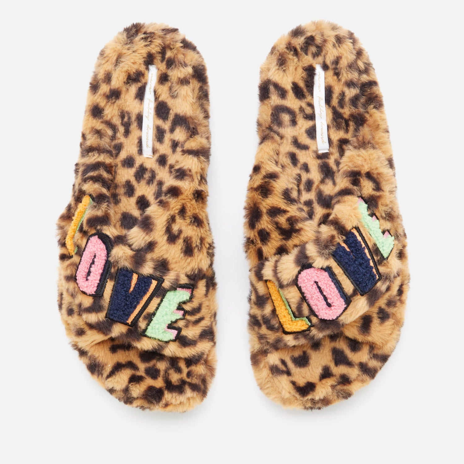Never Fully Dressed Women's Leopard Love Slippers - Multi - S