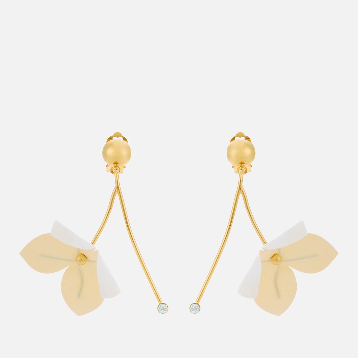 Marni Women's Flower Earrings - Lily White