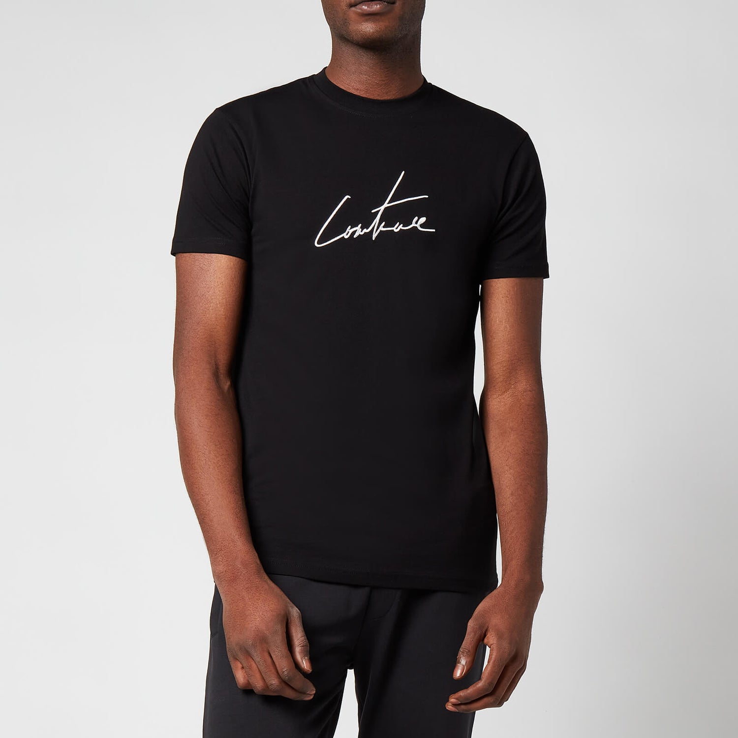 The Couture Club Men's Essentials Signature Slim T-Shirt - Black - L