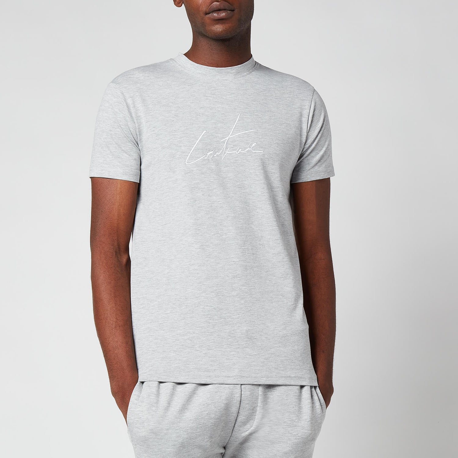 The Couture Club Men's Essentials Signature Slim T-Shirt - Grey Marl
